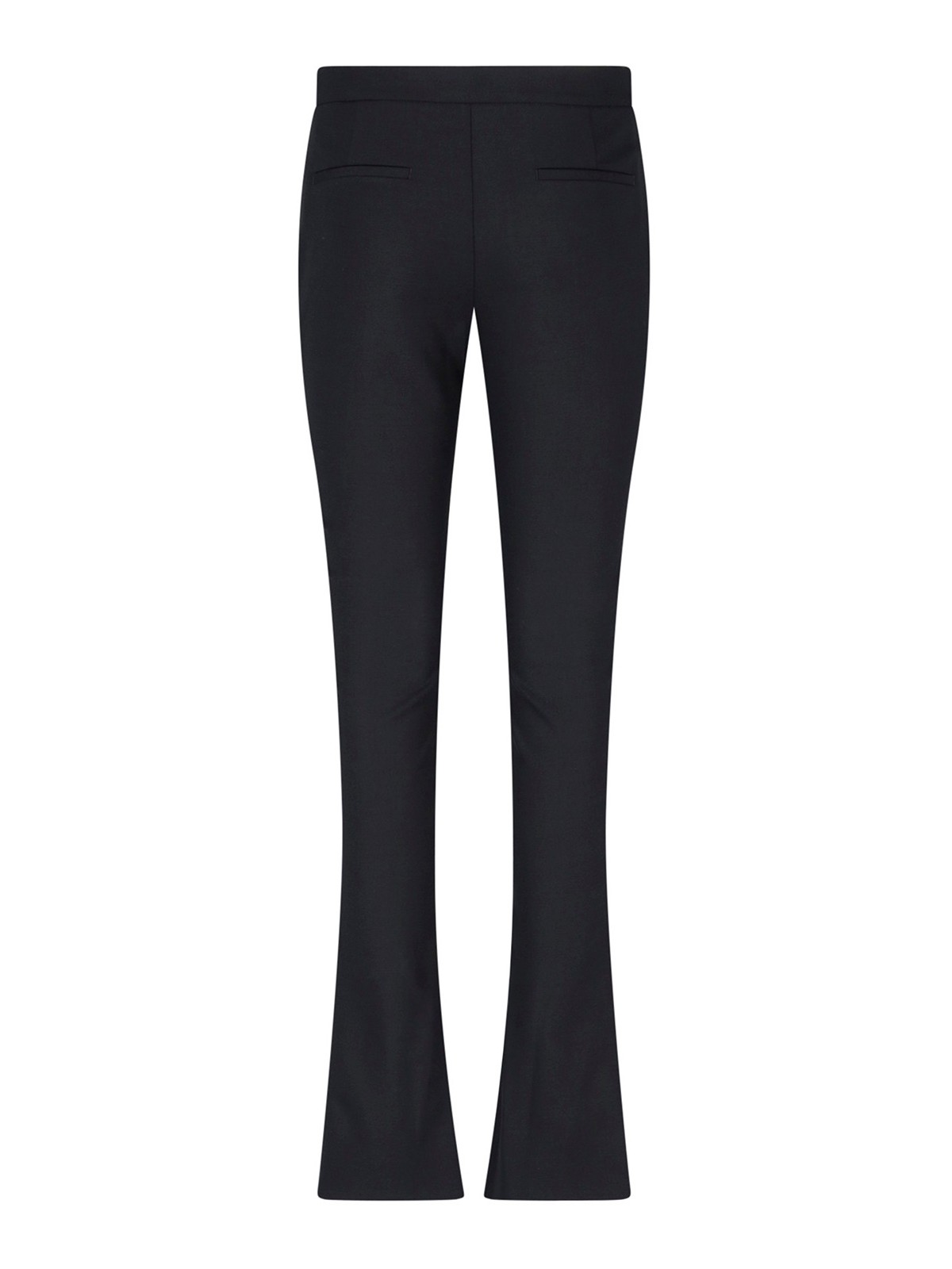 Shop Off-white Flared Trousers In Black