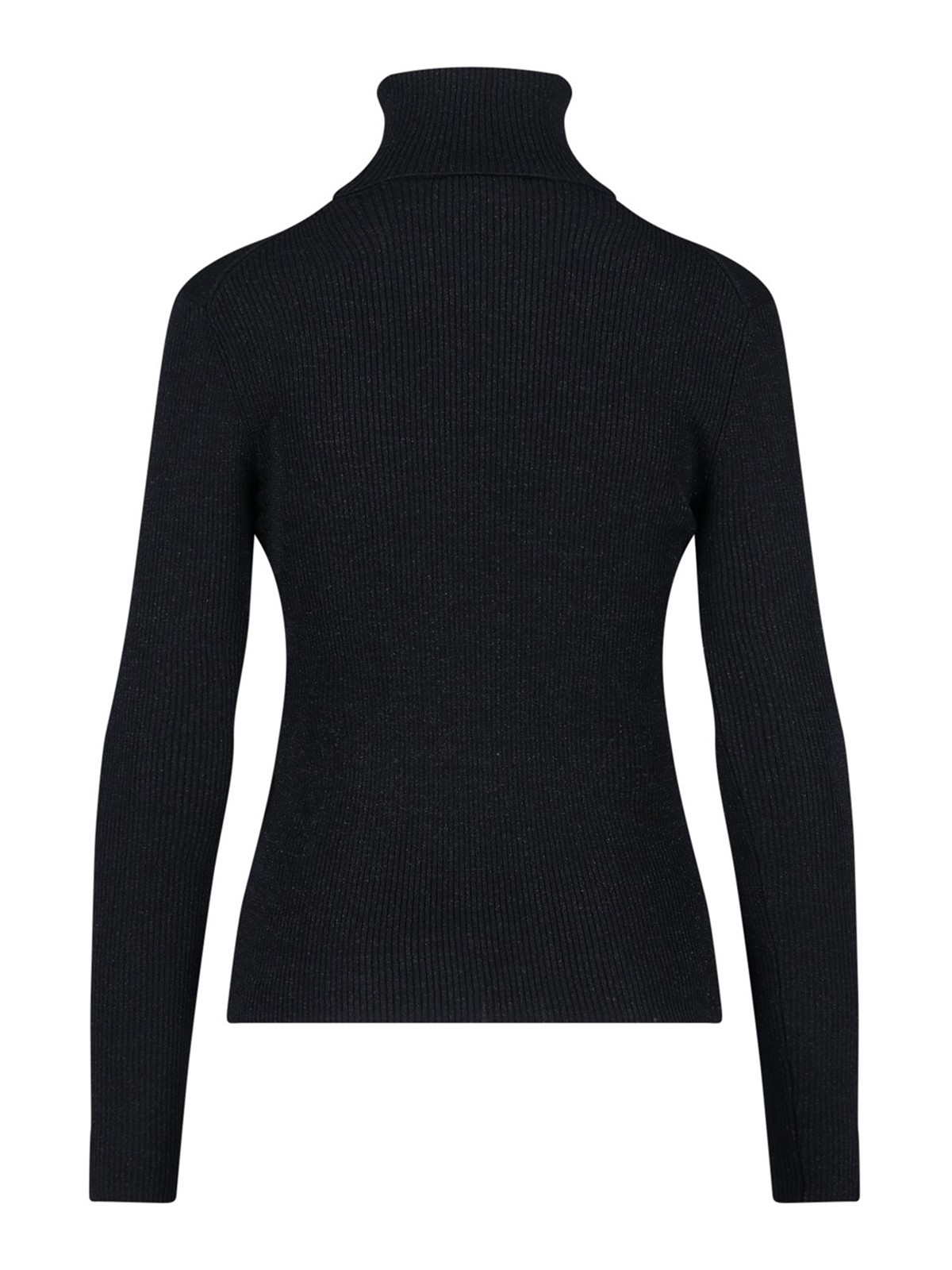 Shop P.a.r.o.s.h Turtleneck Sweater In Black