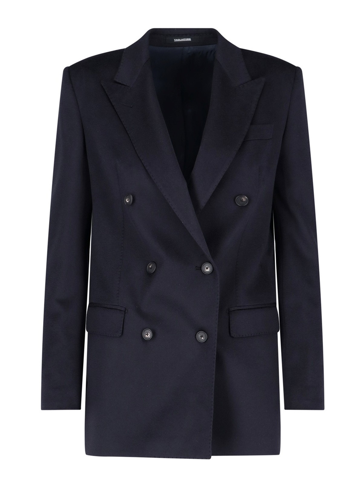 Tagliatore double-breasted notched-lapels coat - Blue