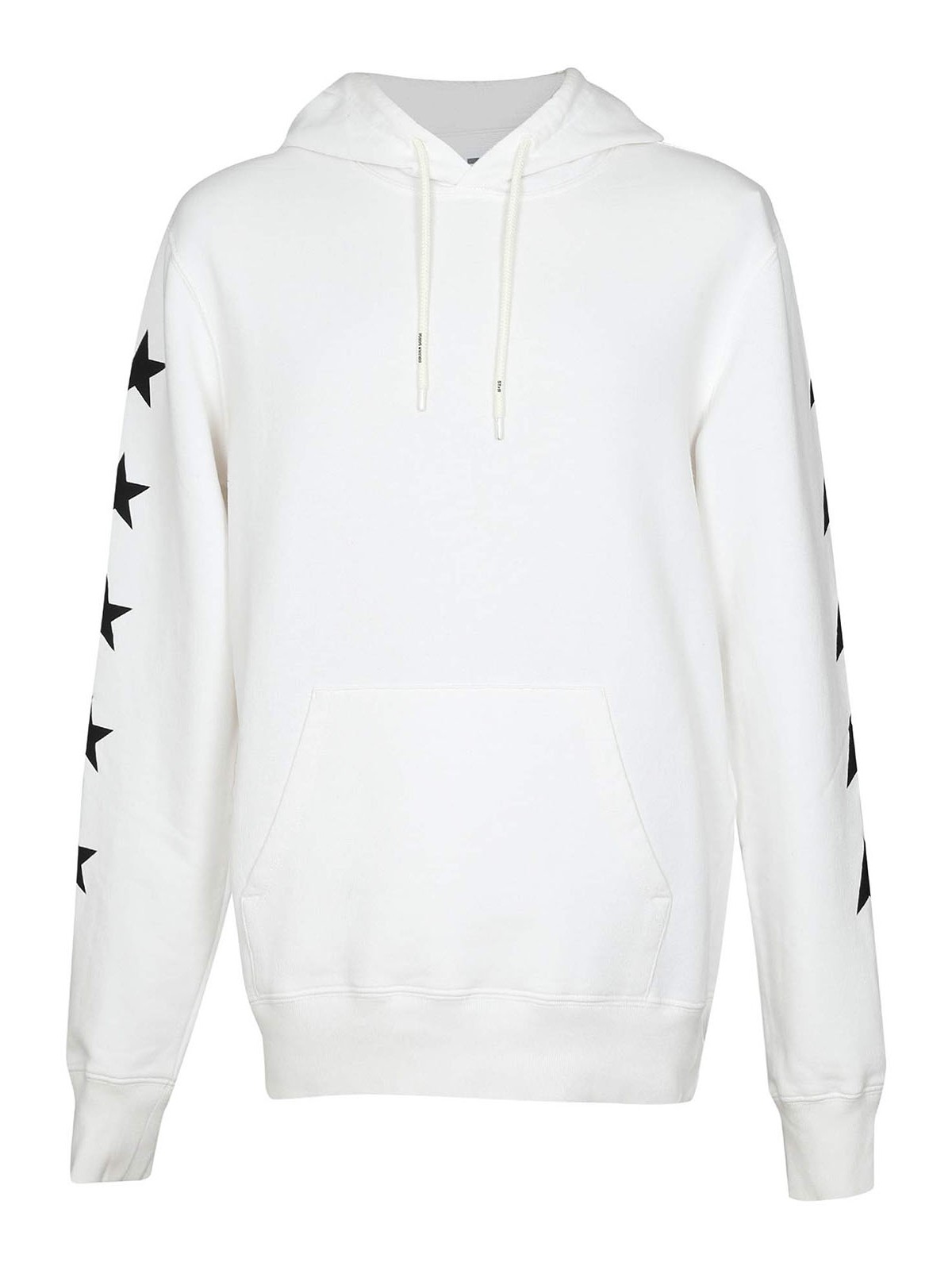 Shop Golden Goose Cotton Sweatshirt With Print In Blanco
