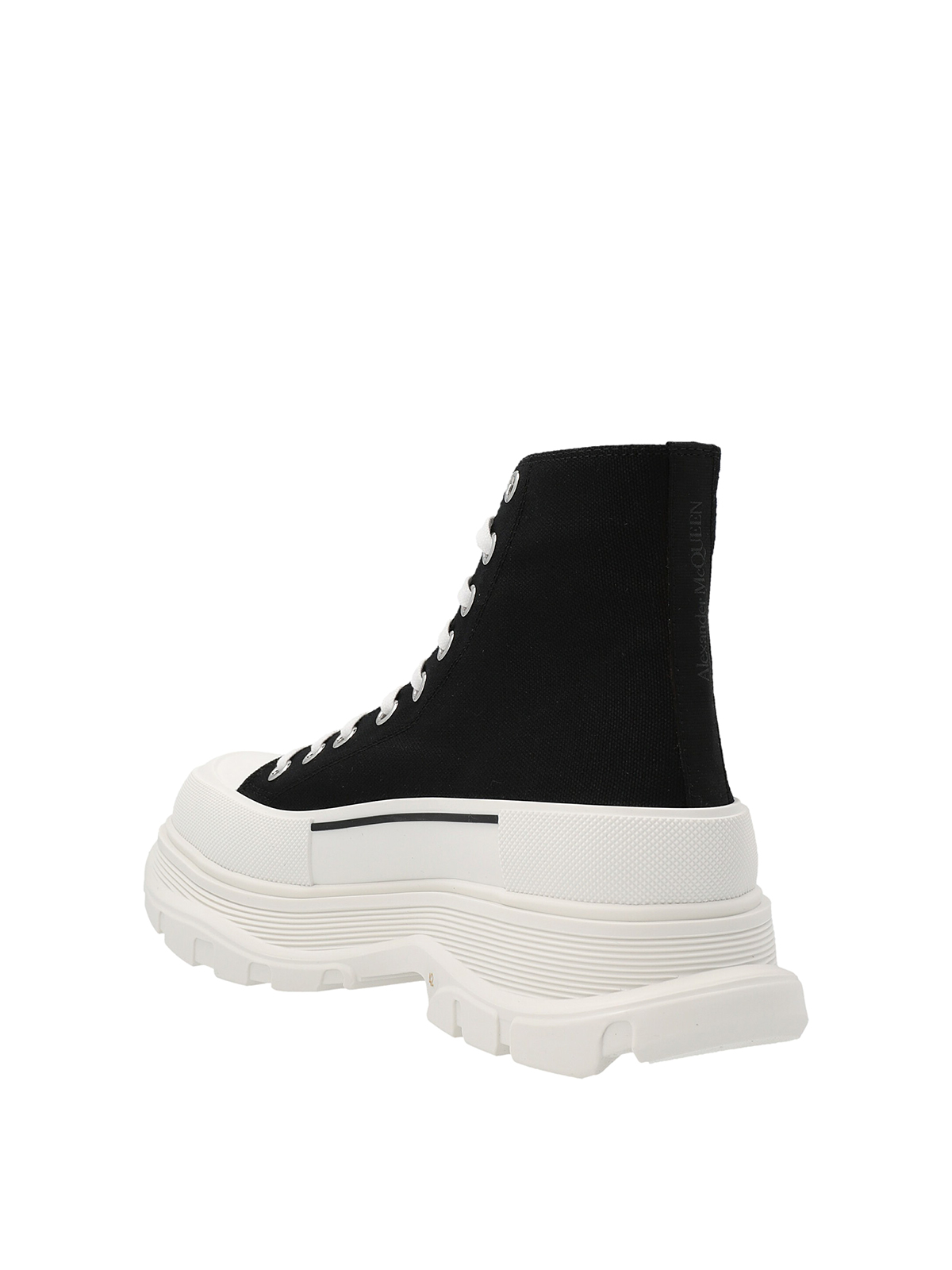 Shop Alexander Mcqueen Oversized Sole Ankle Boots In Blanco