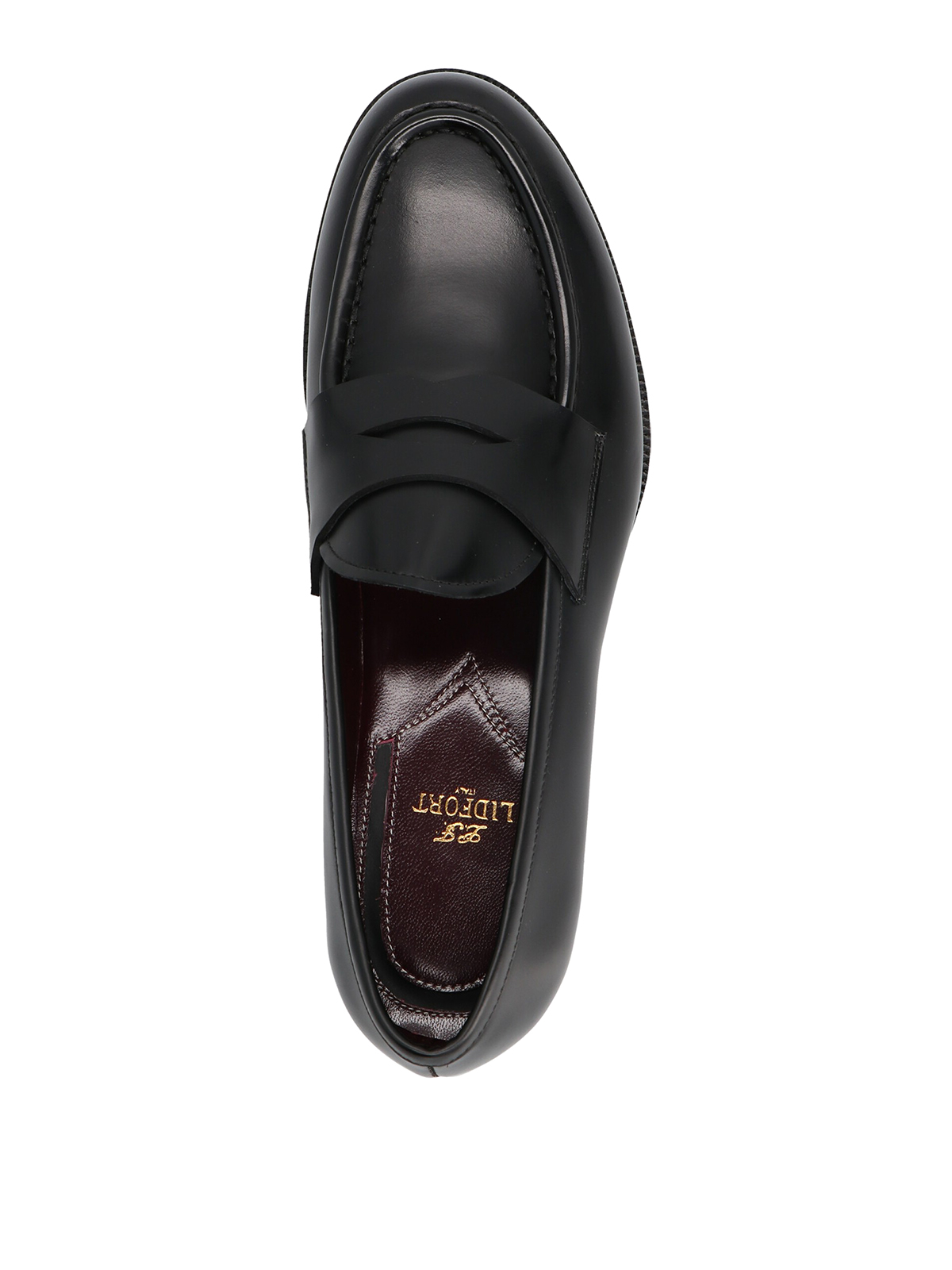 Shop Lidfort Leather Loafers In Negro