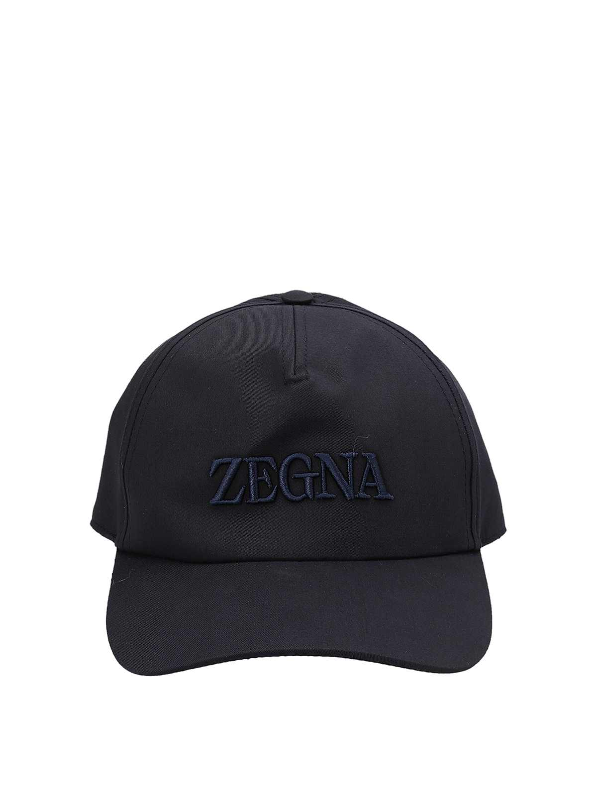 Z Zegna Logo Embroidery Cap - Blue - Men|Z4105HB4FBL1