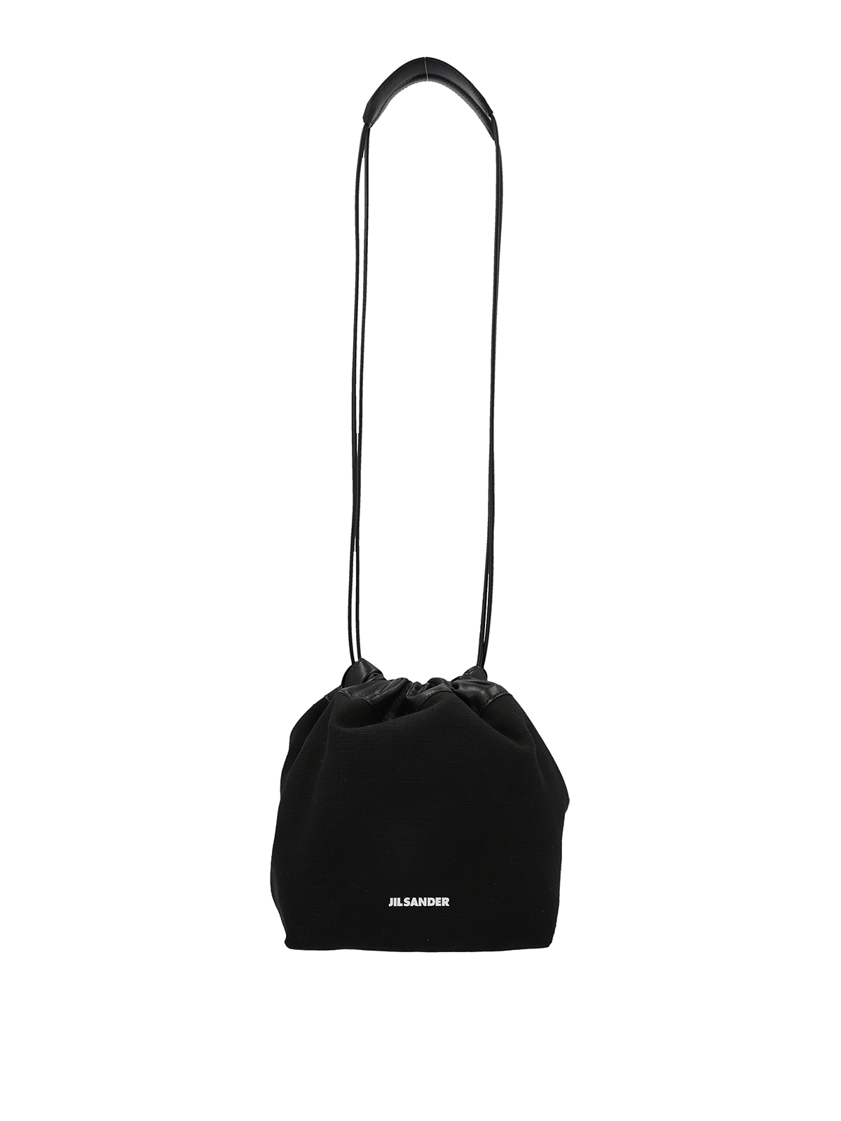 Jil Sander Dumpling Bucket Bag In Black