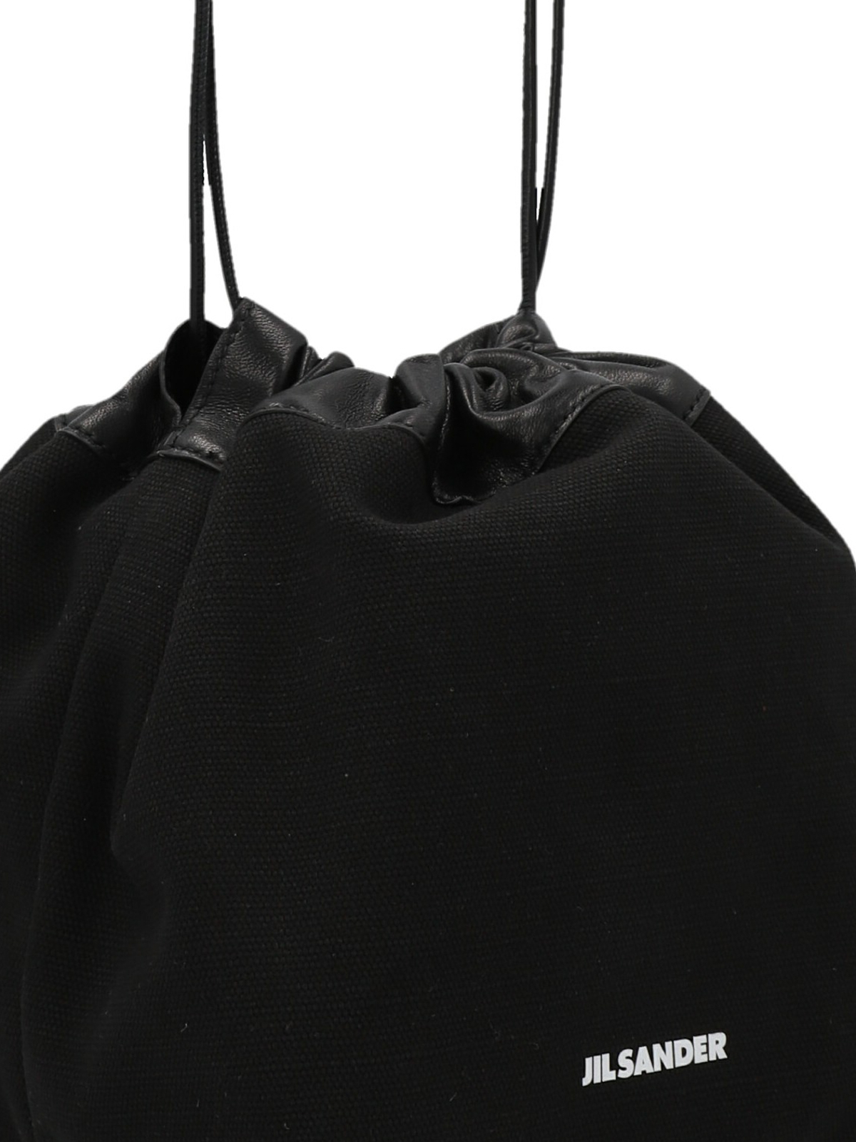 Shop Jil Sander Dumpling Bucket Bag In Black