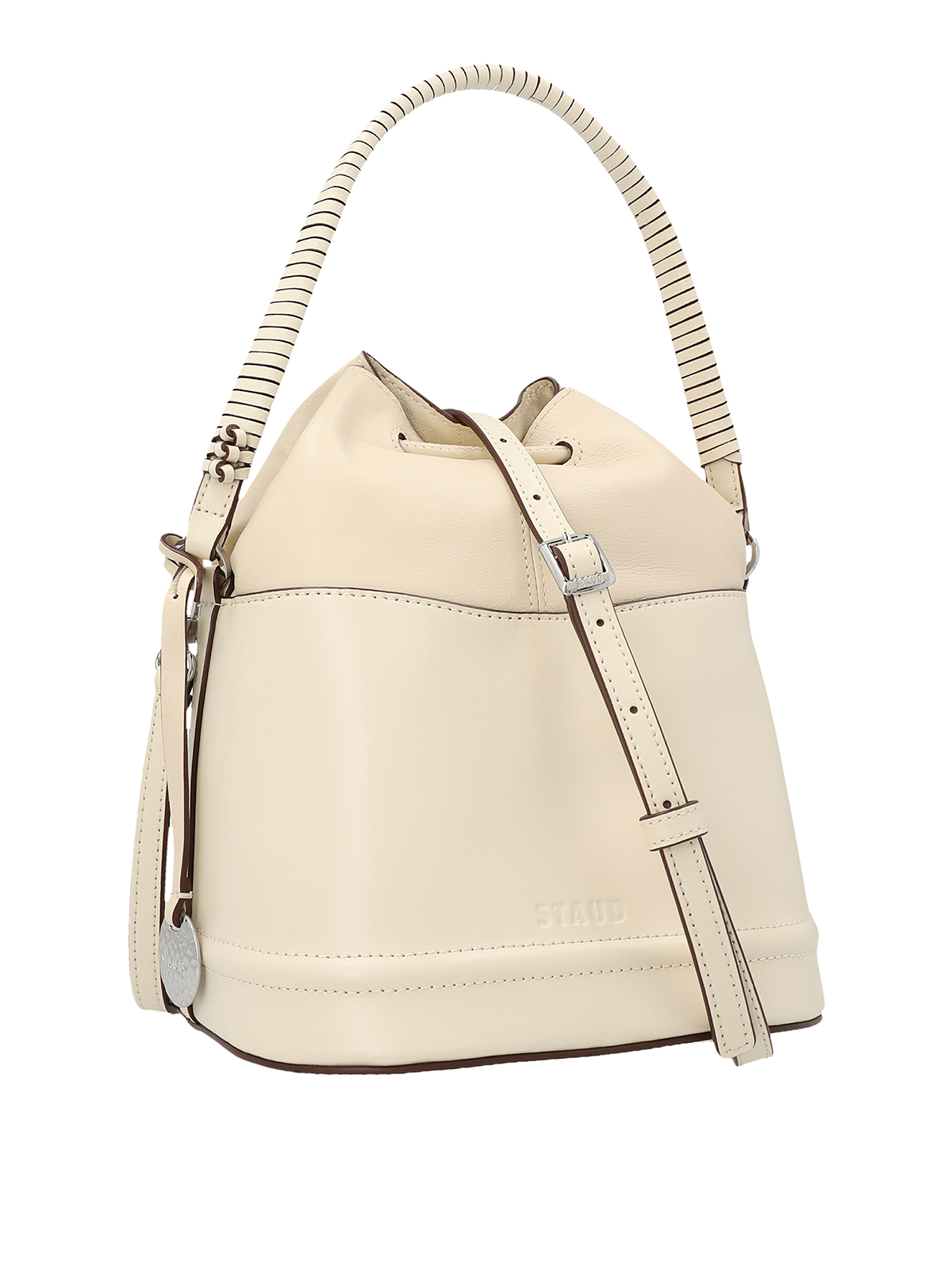 Staud white 2025 bucket bag