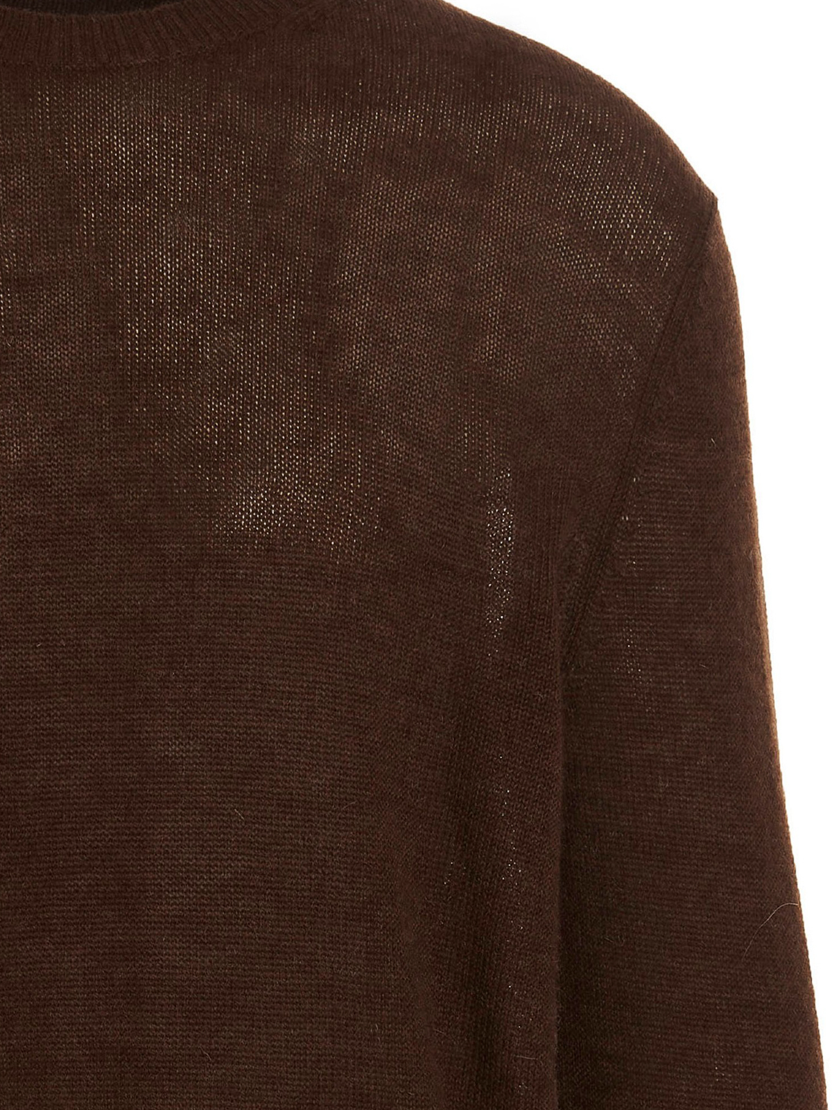 Shop Ballantyne Wool Sweater In Brown