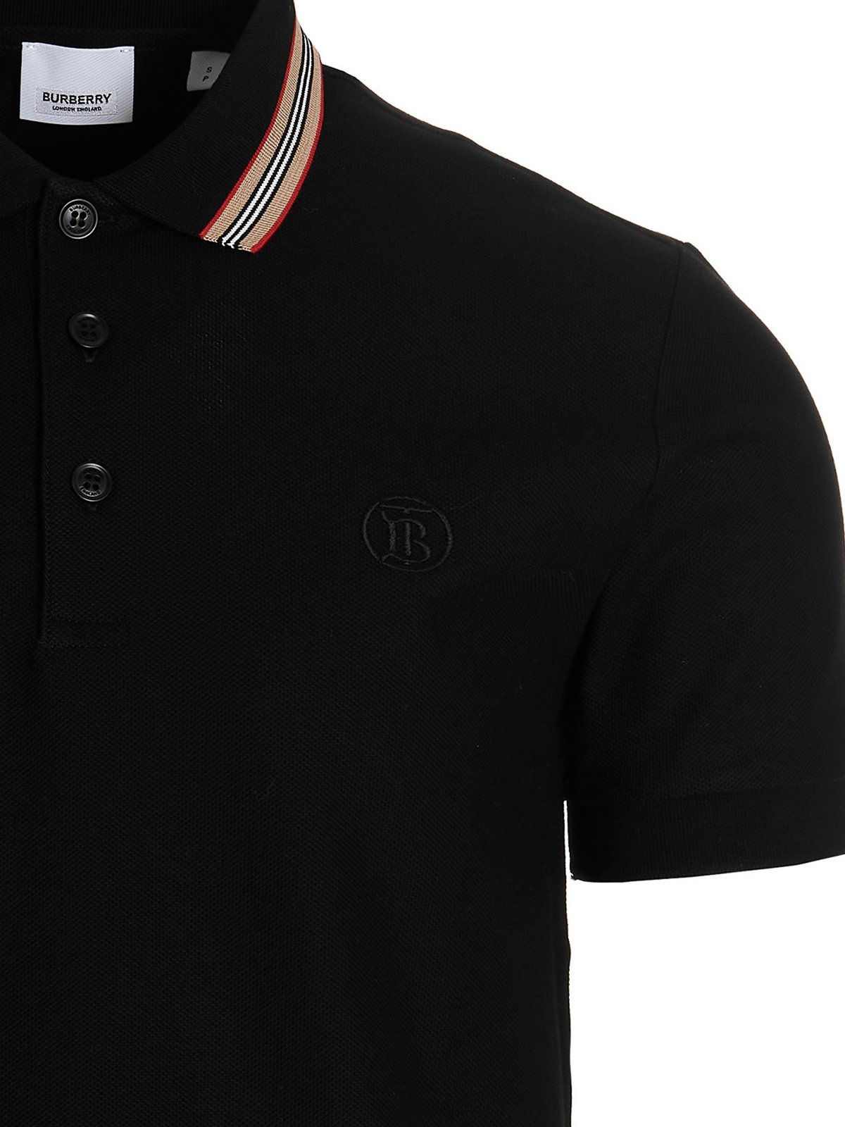 Burberry Pierson polo shirt - Black - Men | 8053773 | thebs.com