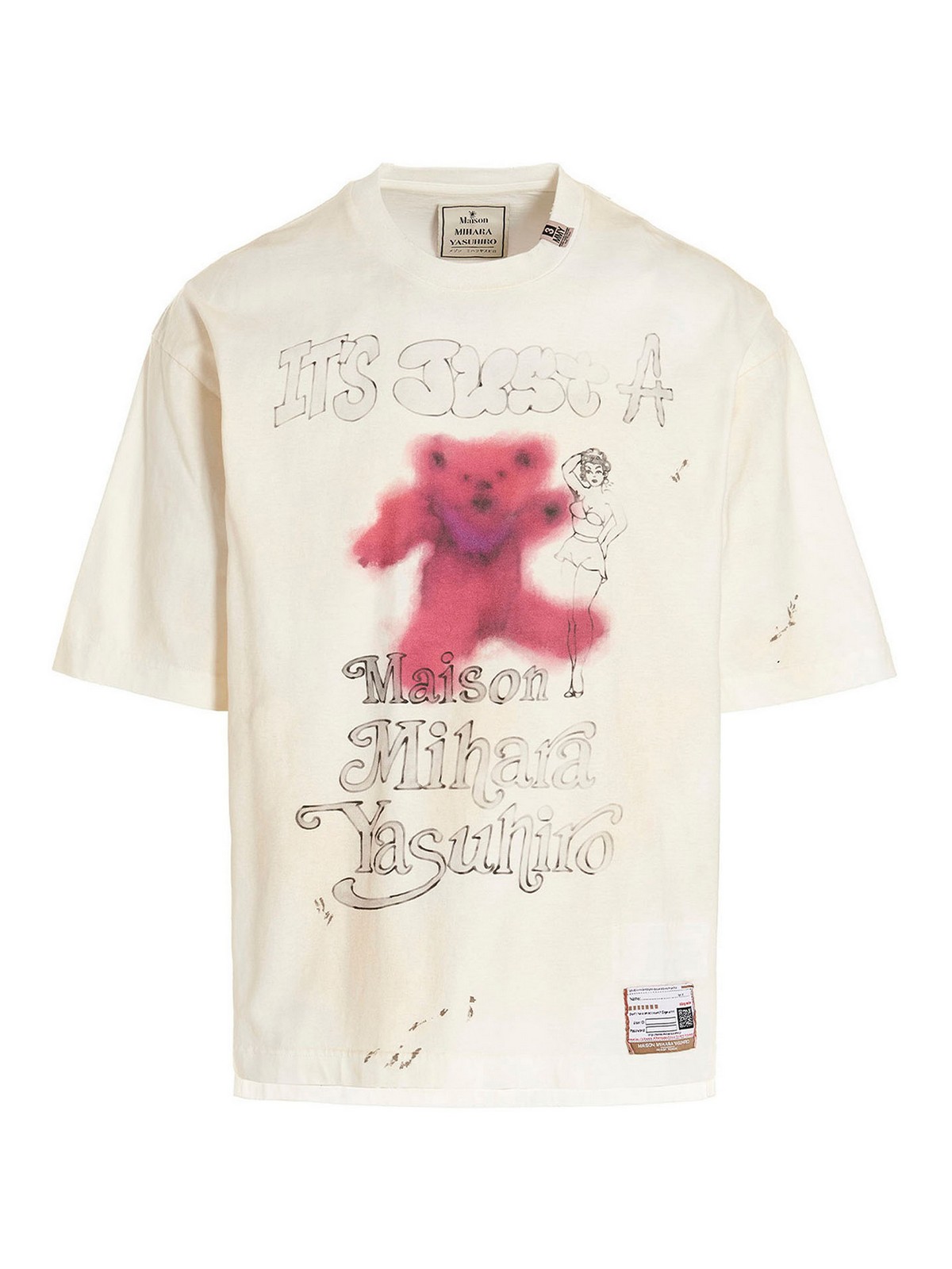 T-shirts Maison Mihara Yasuhiro - Logo bretella t-shirt - A09TS681WHITE