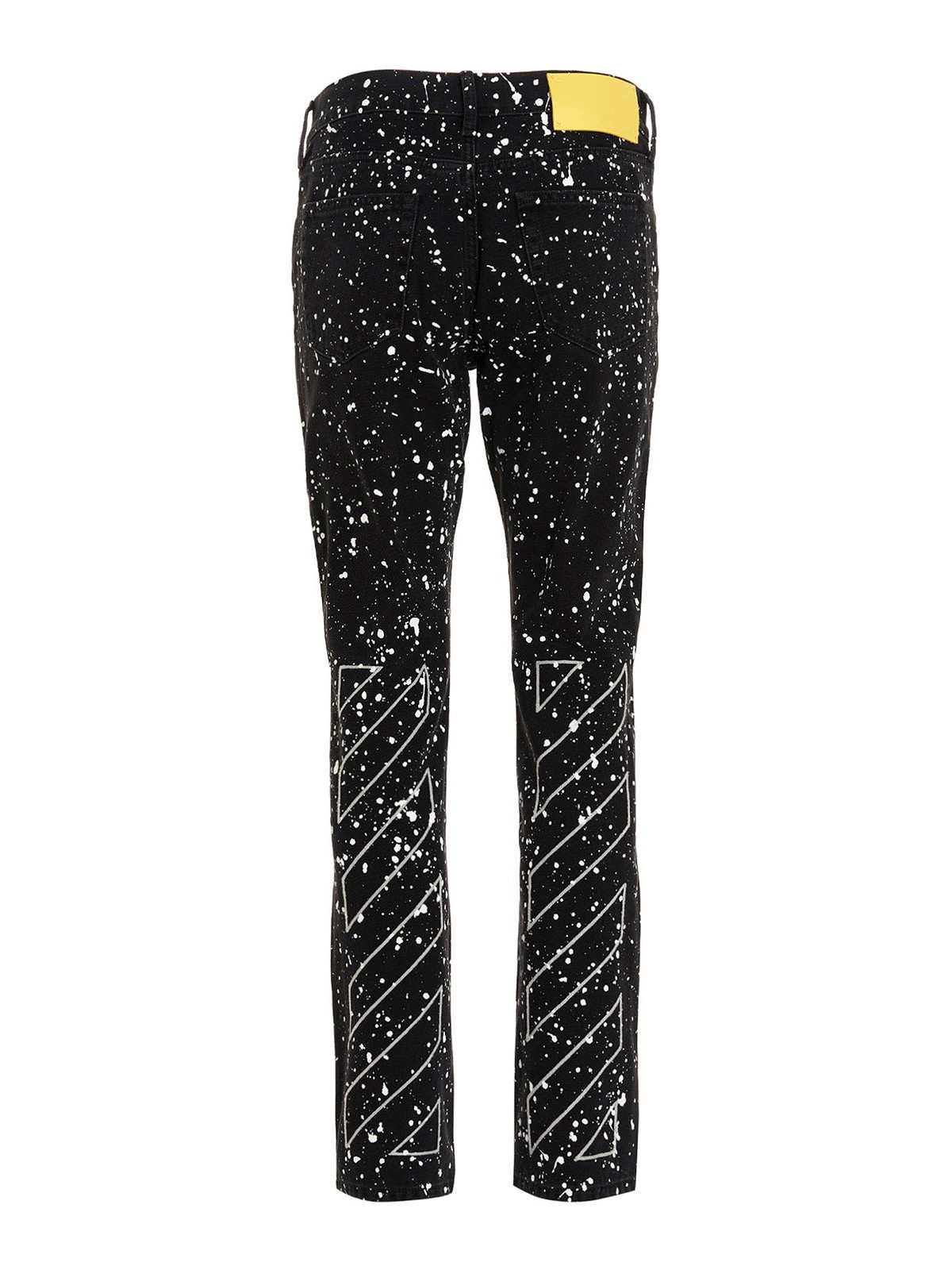 Shop Off-white Diagonal Jeans In Negro