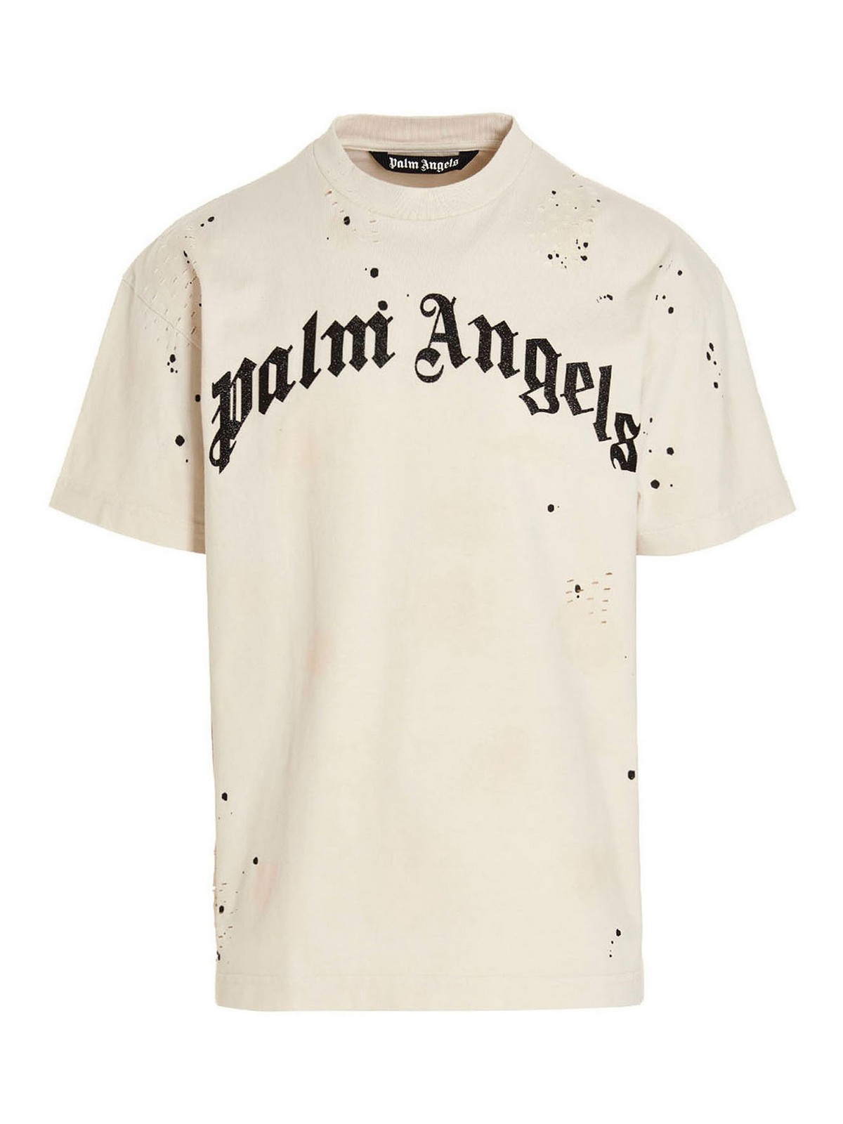 T shirts Palm Angels   Glitter logo t shirt   PMAAFJER