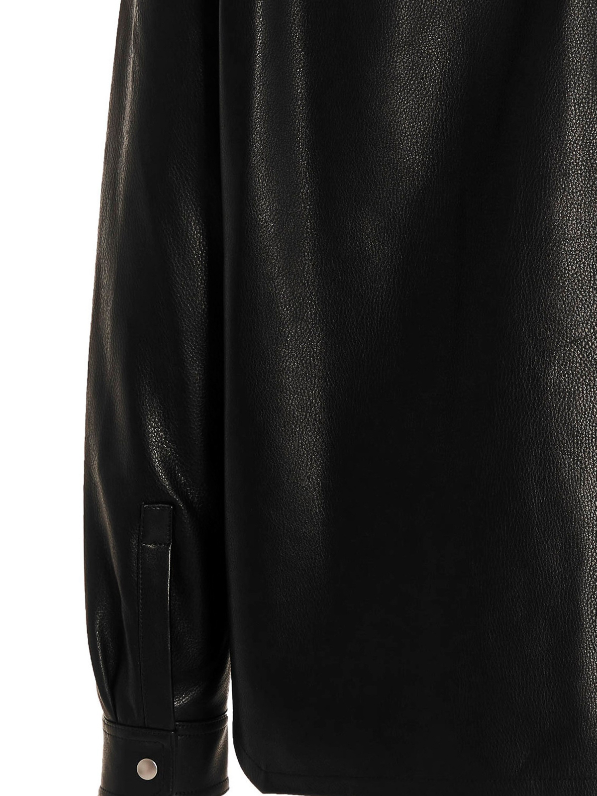 Rick Owens Leather overshirt - Black - Men | RU02B2729LC09