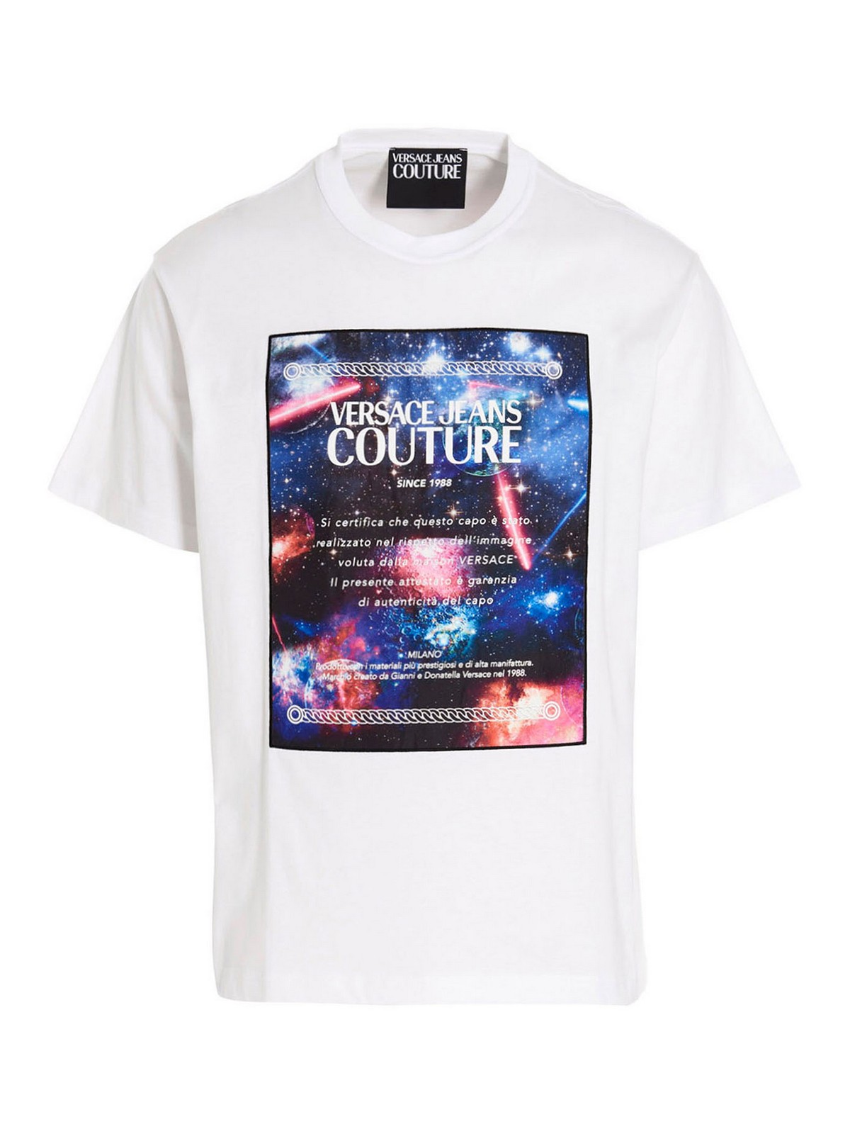 希少【Versace Jeans Couture】ギャラクシークチュール Tシャツ VERSACE JEANS COUTURE GALAXY PRINT T SHIRT-BLACK | eBay