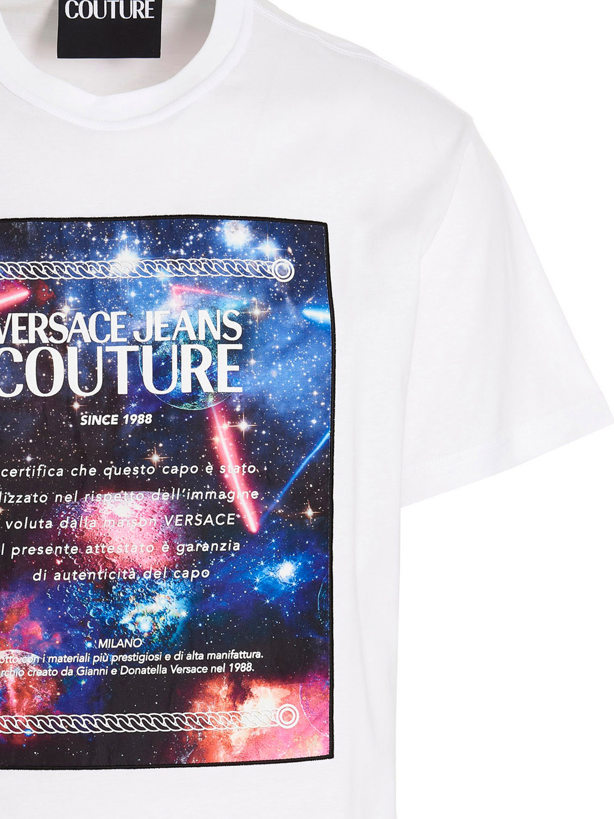 希少【Versace Jeans Couture】ギャラクシークチュール Tシャツ Versace Jeans Couture Galaxy print T-shirt - Men