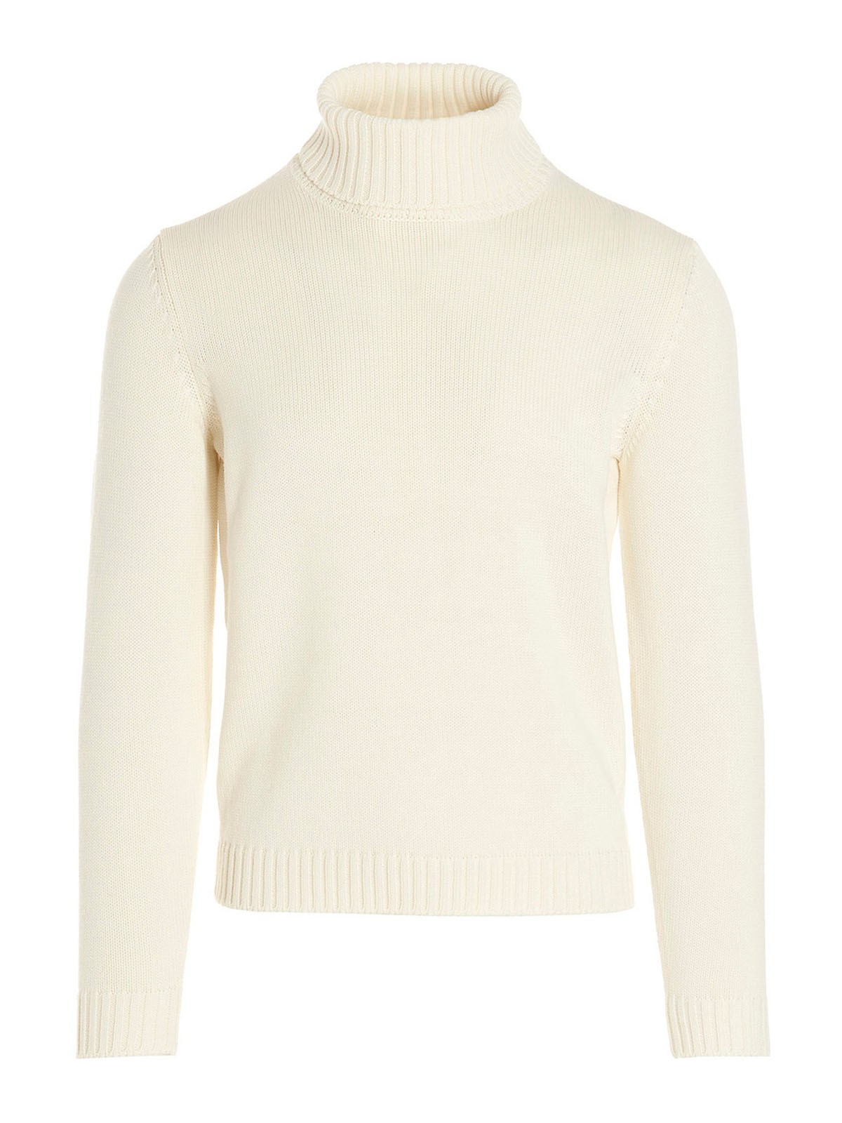 Zanone Turtleneck Sweater In Blanco