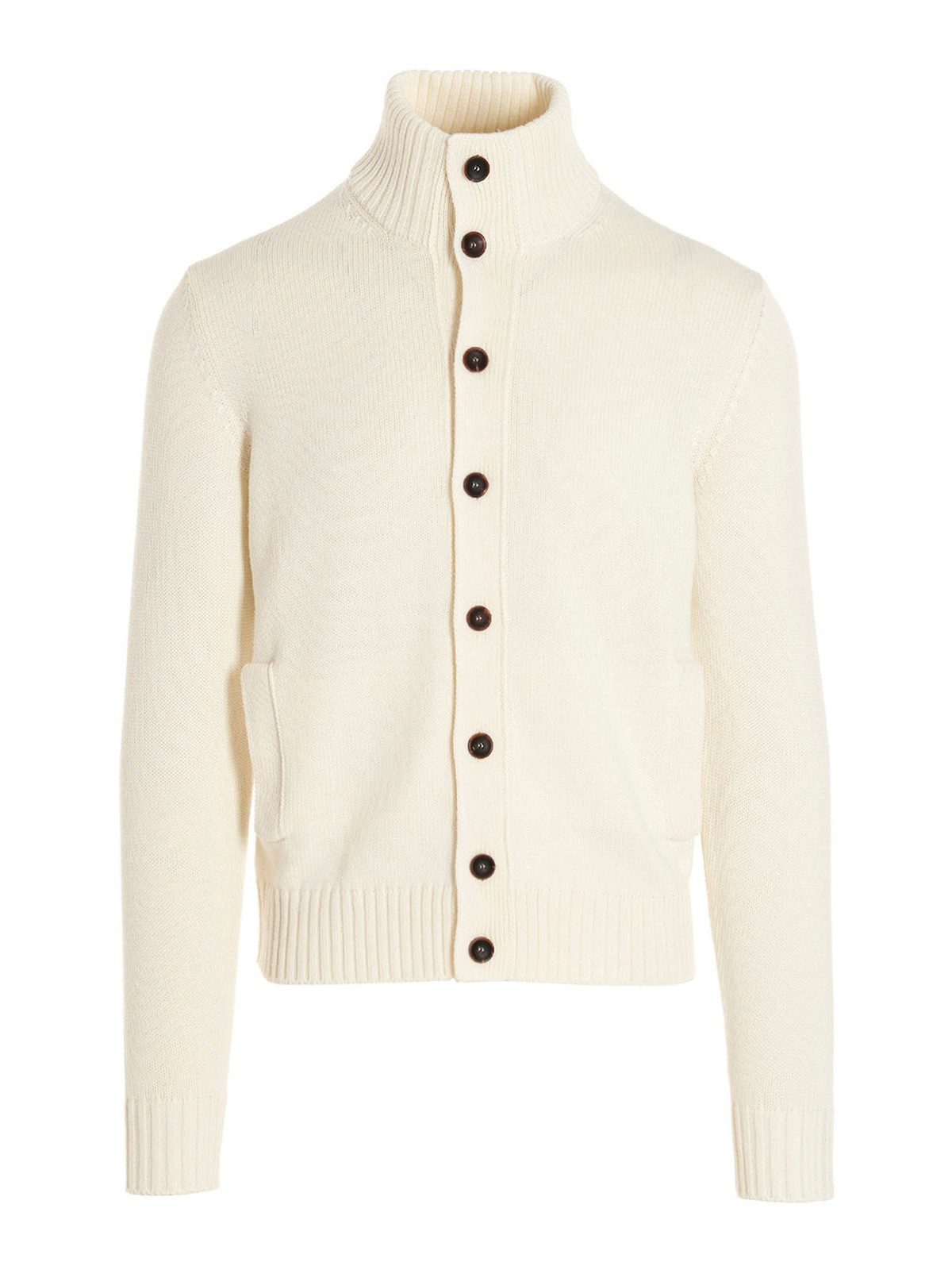 Shop Zanone Kioto Wool Cardigan In White