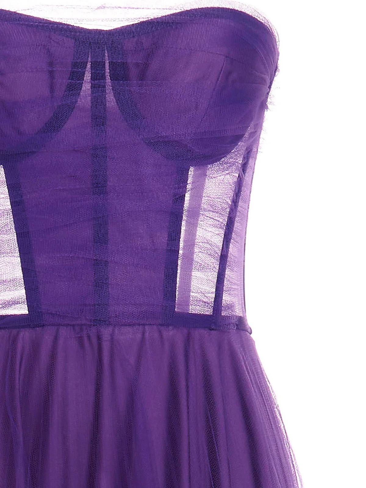 19:13 Dresscode Bustier tulle dress - Purple - Women|DCW423TU078