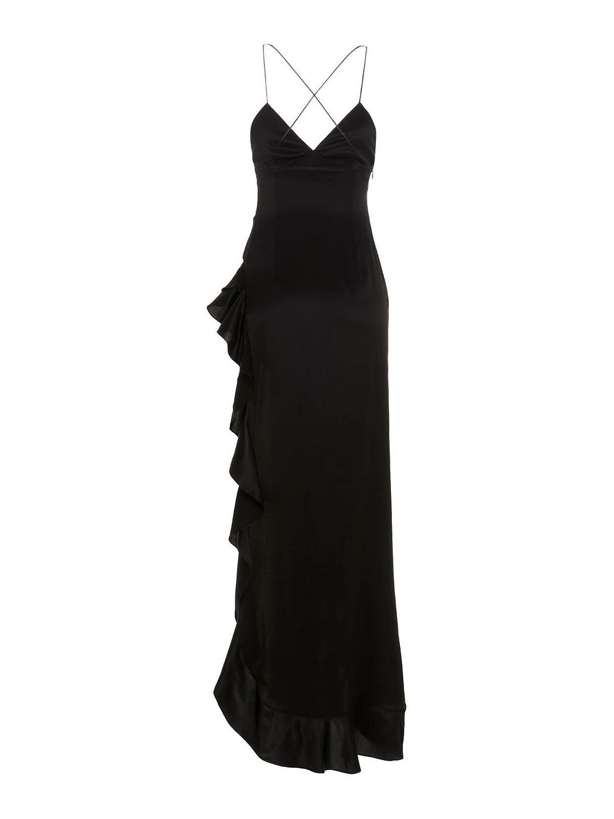 Shop Alessandra Rich Vestido De Noche - Negro In Black