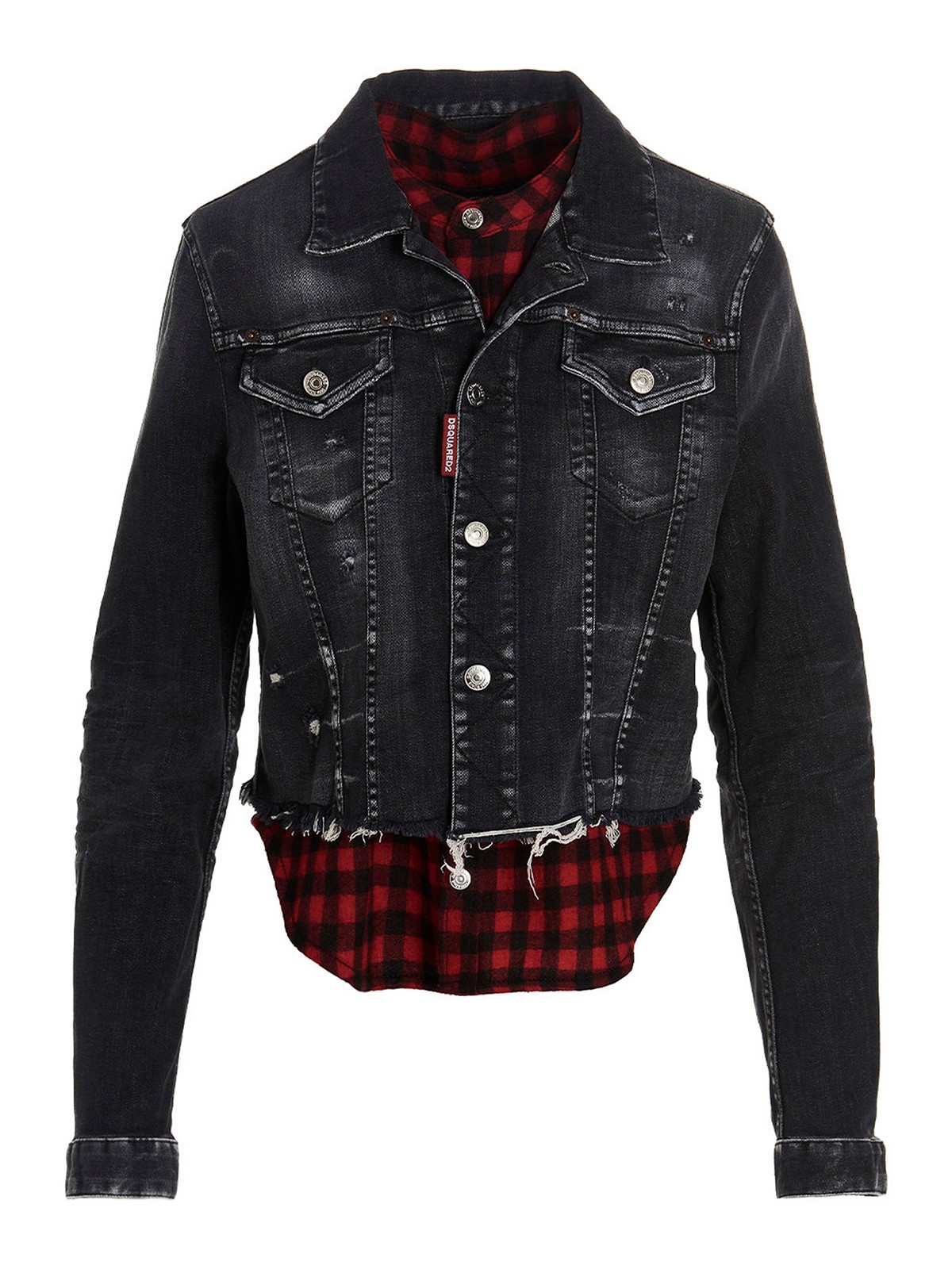 Dsquared2 Checked Jacket In Multicolor