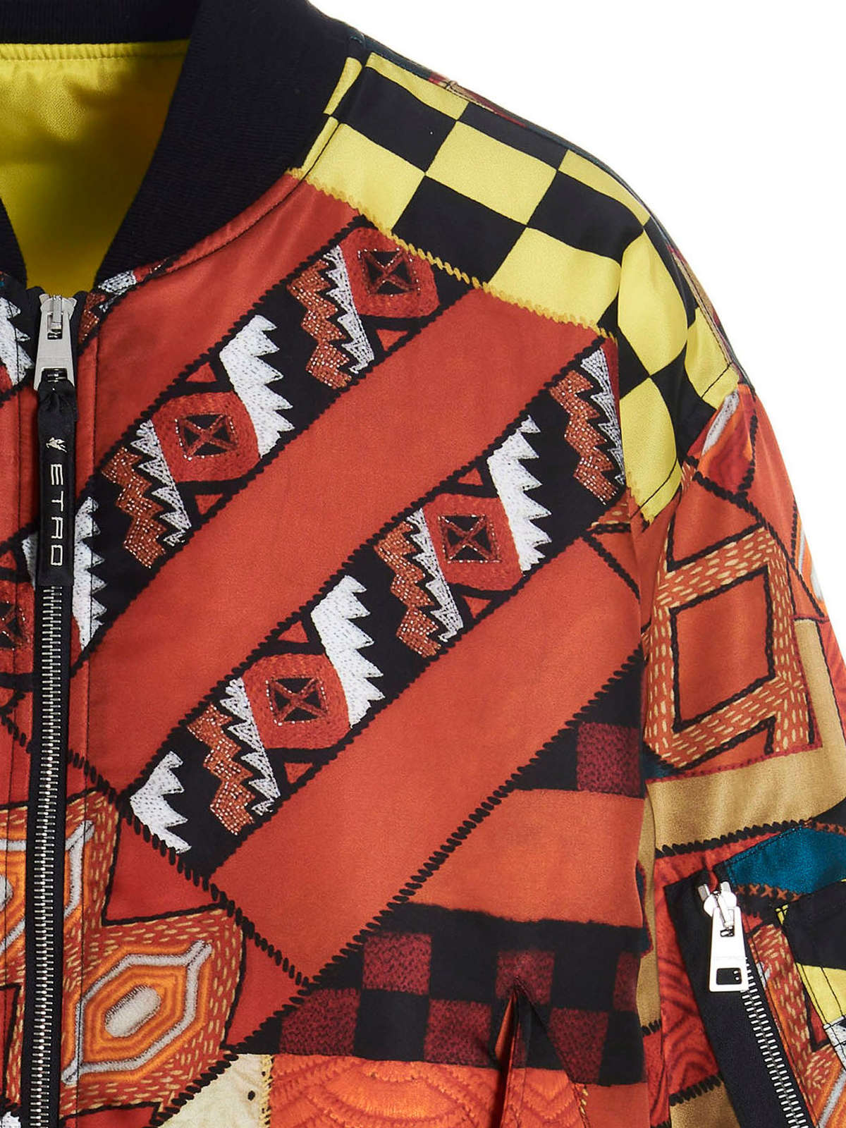 Shop Etro Vanessa Reversible Bomber Jacket In Multicolor