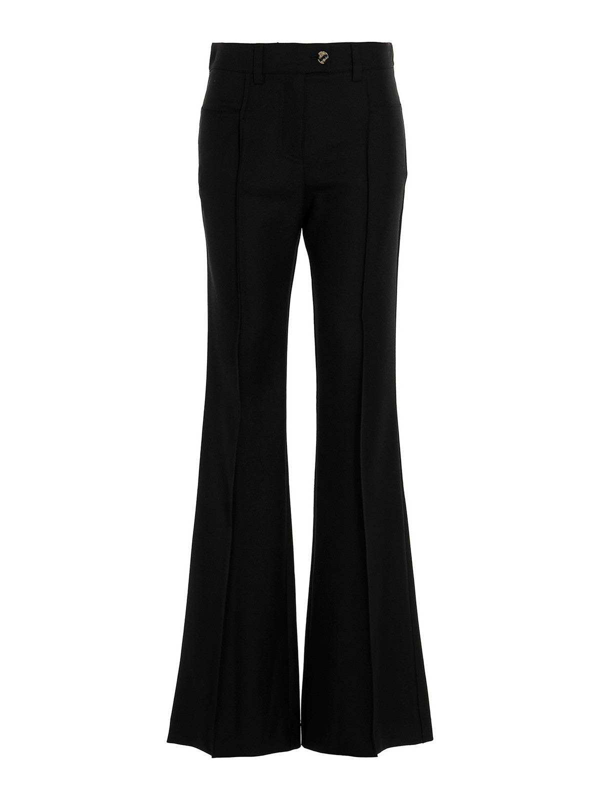 Flared trousers with stud print | Elisabetta Franchi® Outlet