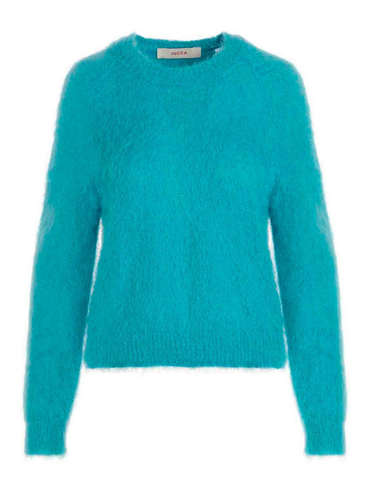 Jucca Combed Gauze Sweater In Light Blue