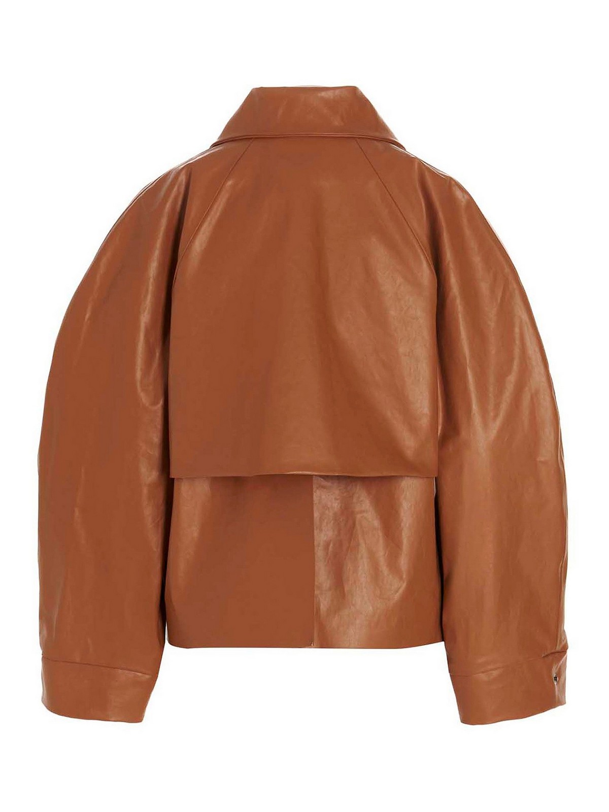 Kassl Editions Faux leather jacket - Light Brown|HS22C18810W0122