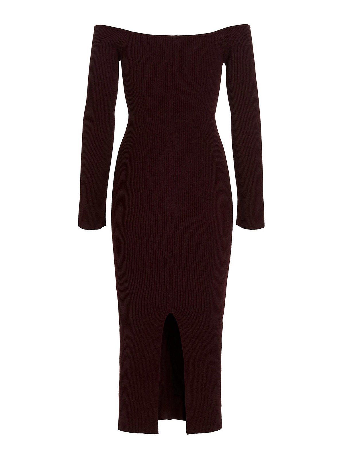 Khaite Pia dress - Burgundy - Women|8605400514 | thebs.com Khaite Pia dress - Burgundy - Women|8605400514 | thebs.com