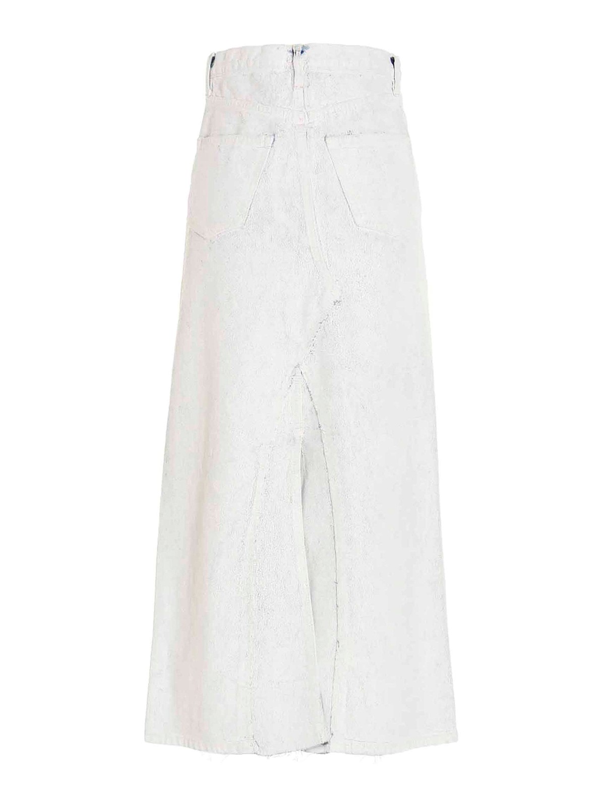 Shop Maison Margiela Bianchetto Skirt In White
