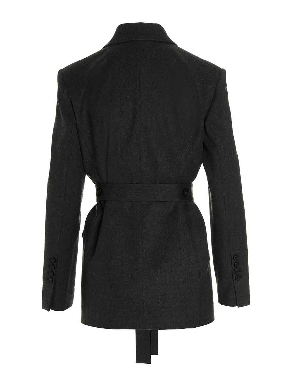 ボトムスその他 Pinko Wool Blend Single-Breasted Jacket With Satin Collar 104668A2CN-Z99-AA01