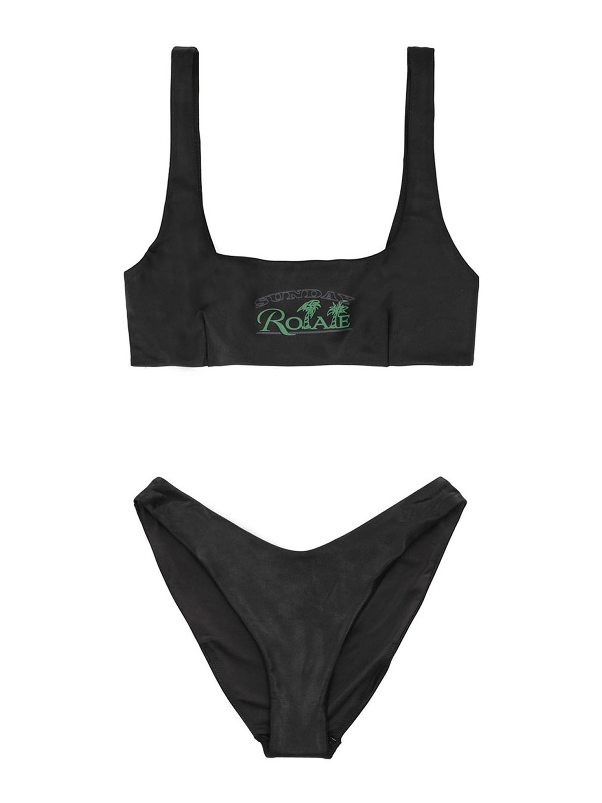 Shop Rotate Birger Christensen Pearl Bikini Set In Black