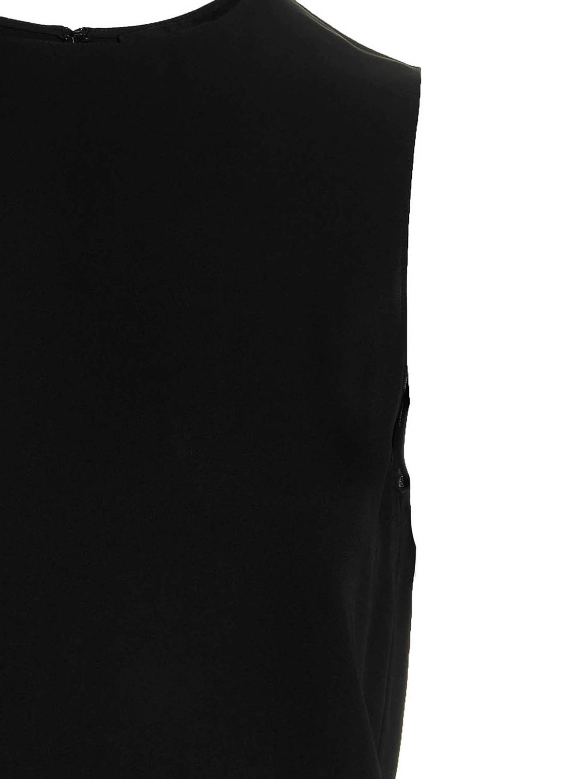 Shop Theory Shell Moder Silk Top In Negro