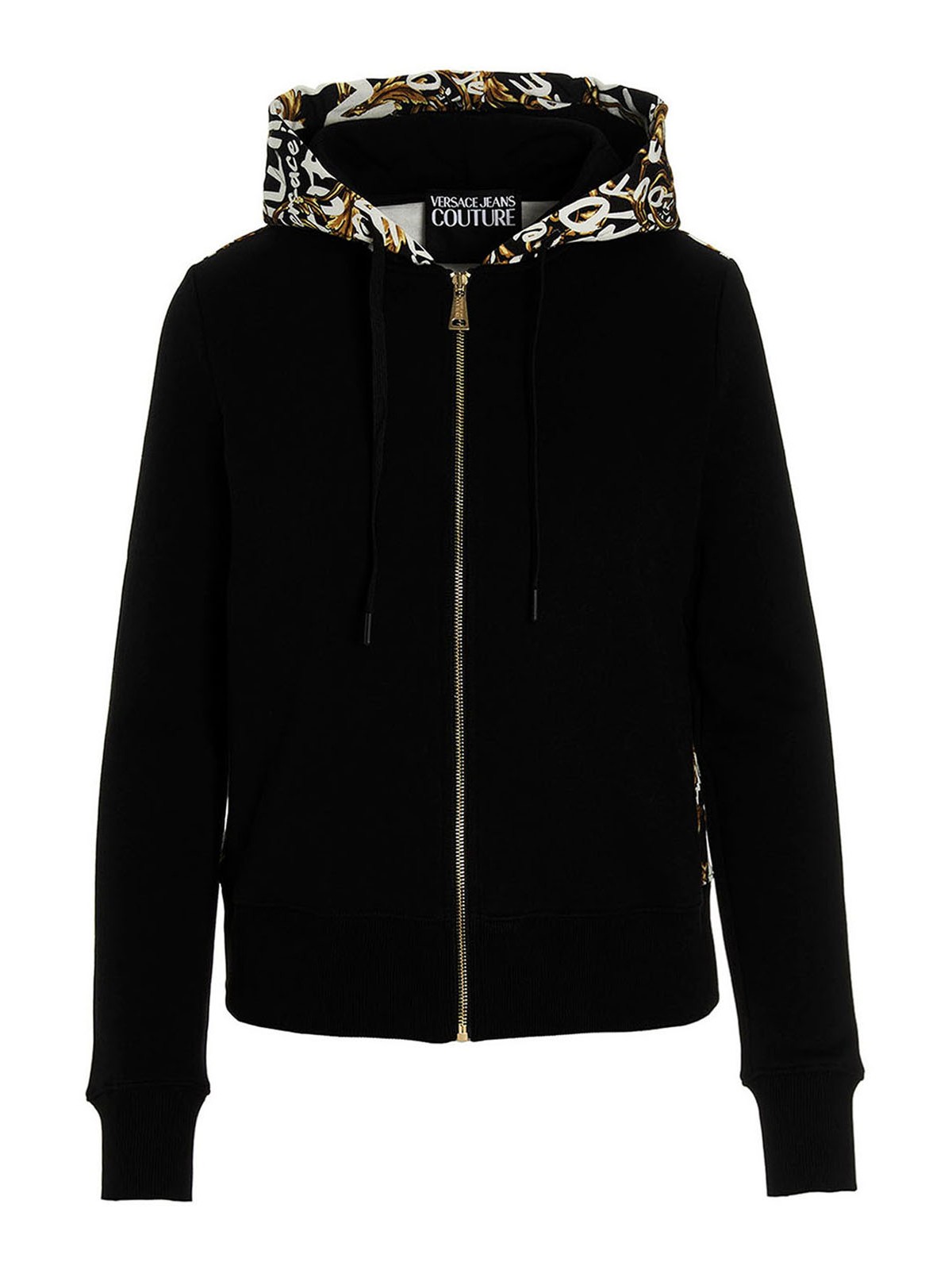 Sweatshirts u0026 Sweaters Versace Jeans Couture - Logo hoodie -  73HAI3A6FS048G89