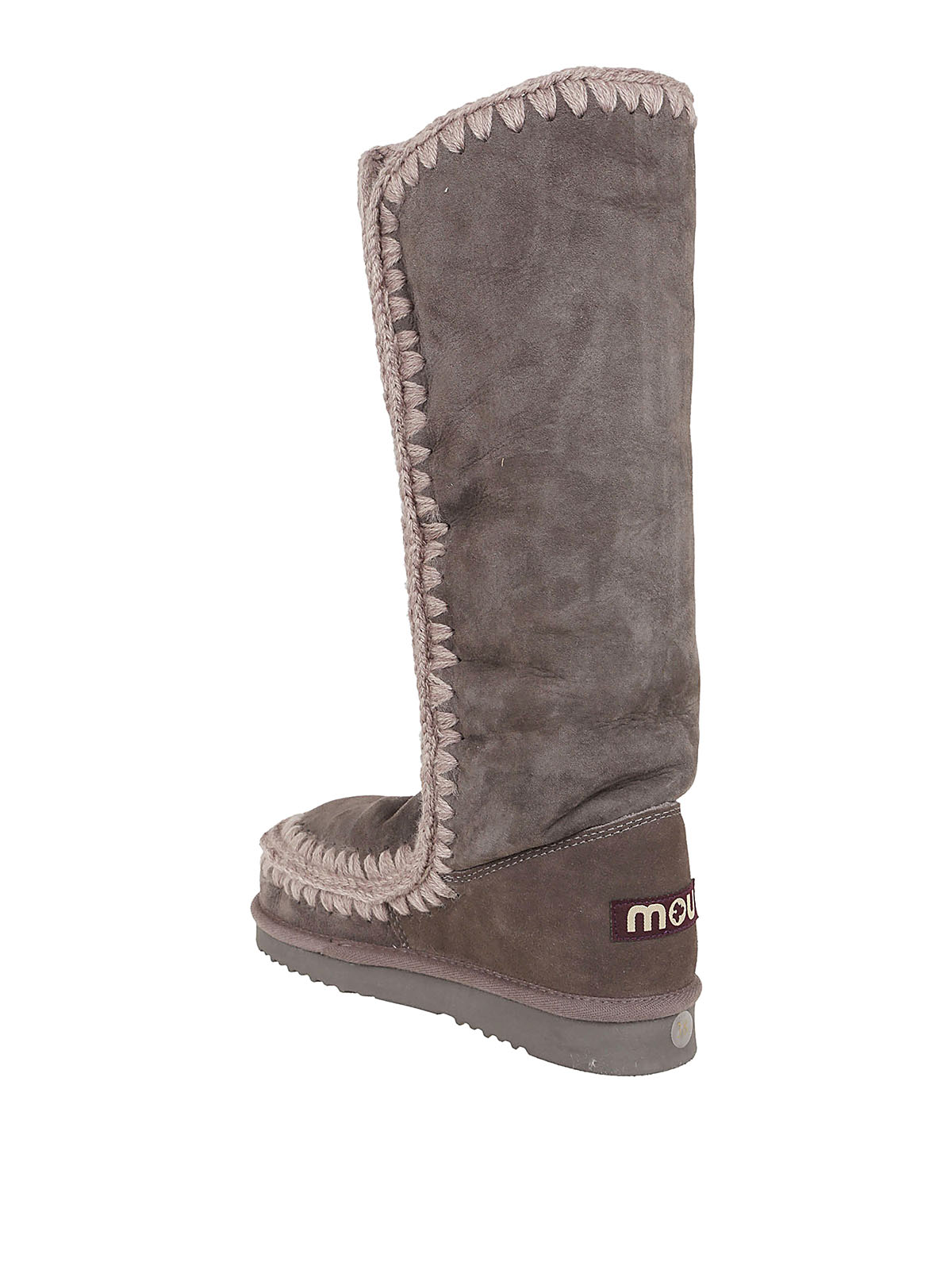 Shop Mou Eskimo 40 Boots In Dark Grey
