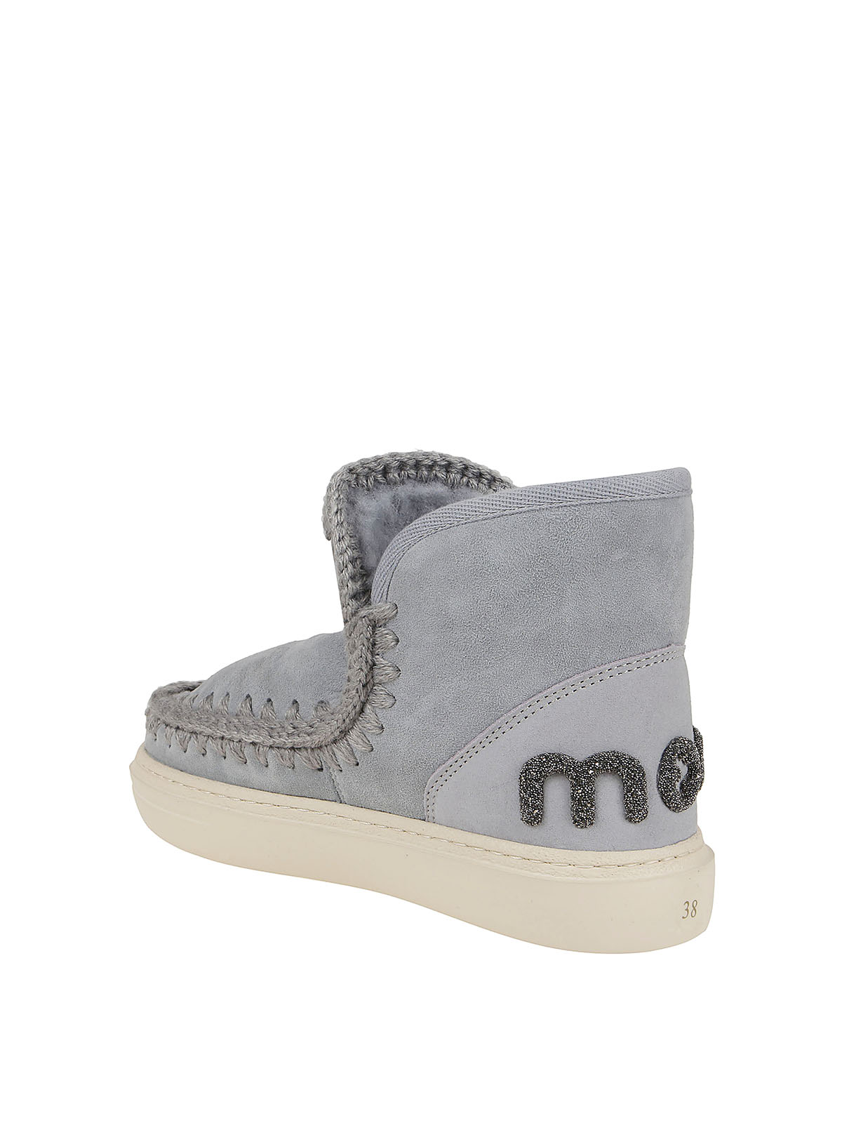 Shop Mou Eskimo Sneakers's Style Ankle Boots In Gris