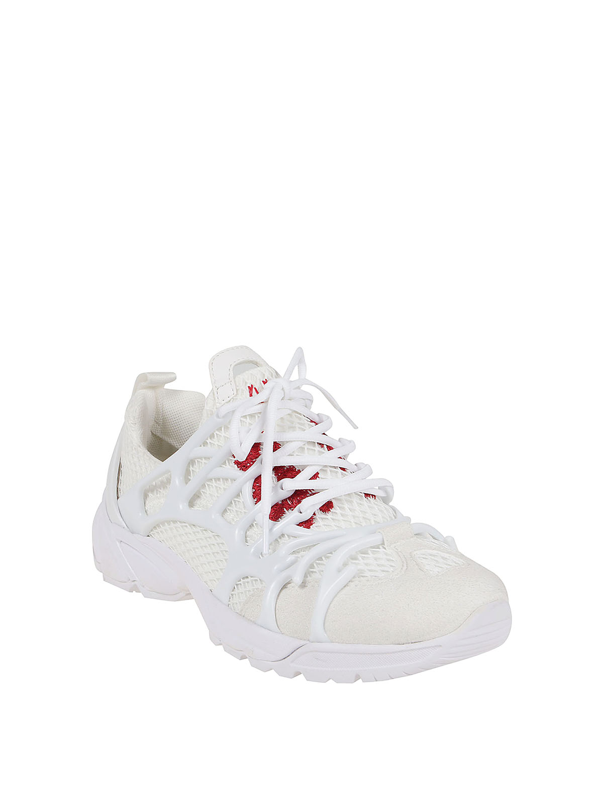 Shop 44 Label Group Tech Fabric Sneakers In Blanco