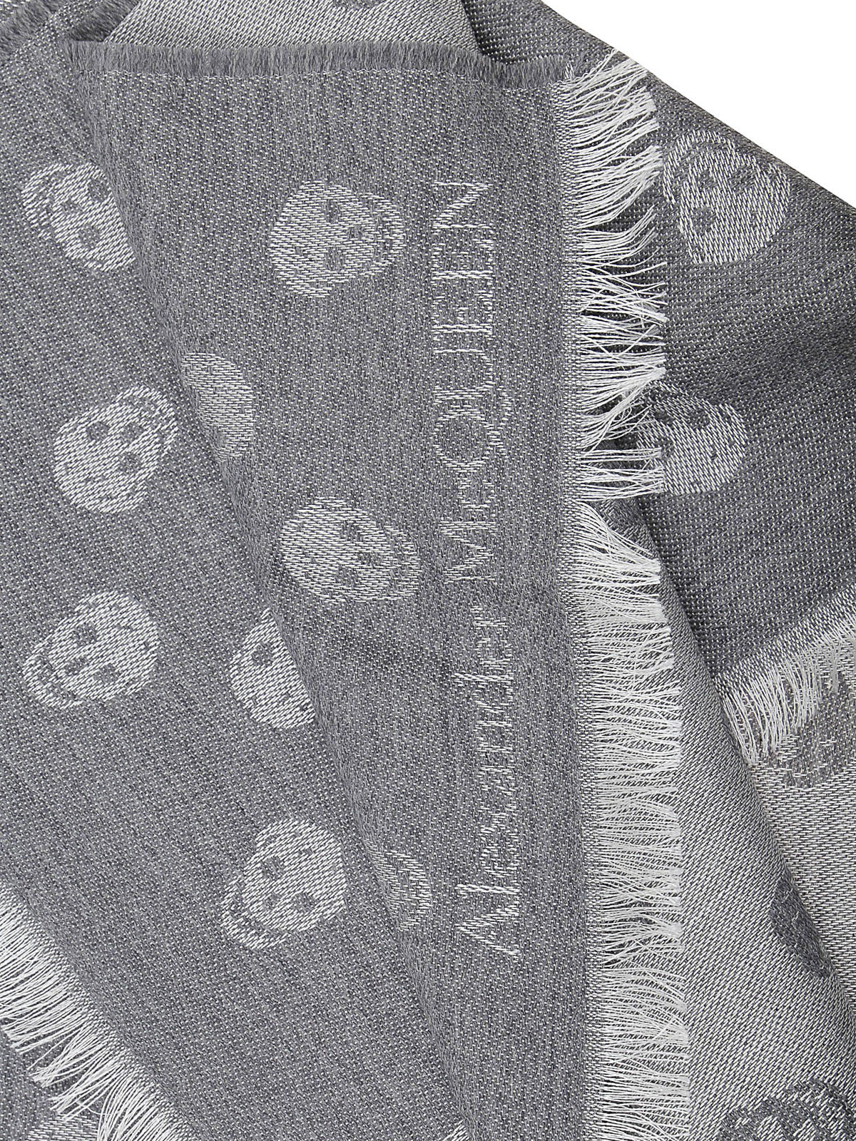 Alexander Mcqueen スカーフ - グレー|5577054617Q1478