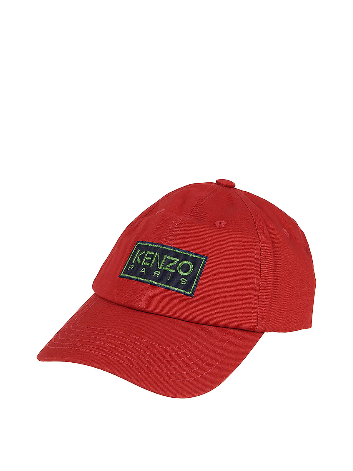 Shop Kenzo Embroidered-logo Cotton Baseball Cap In Red