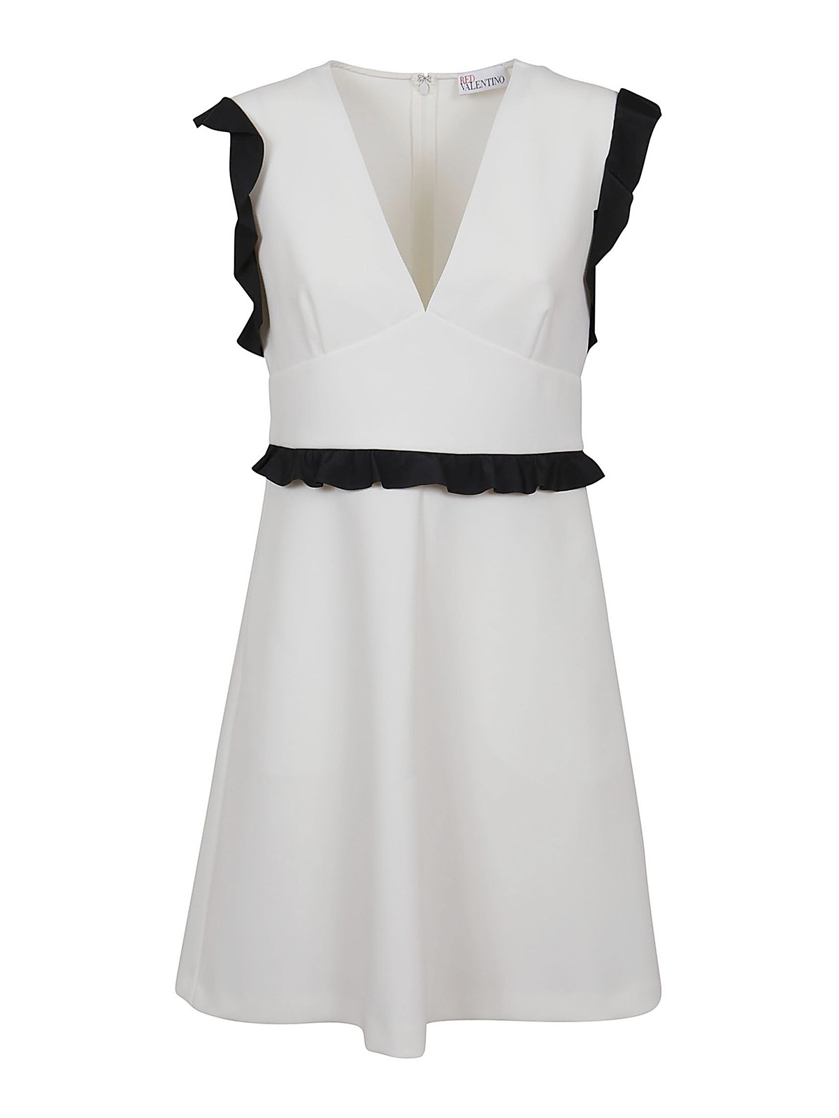 valentino ruched mini dress Valentino Garavani Ruffle Bow Sleeveless Mini Dress