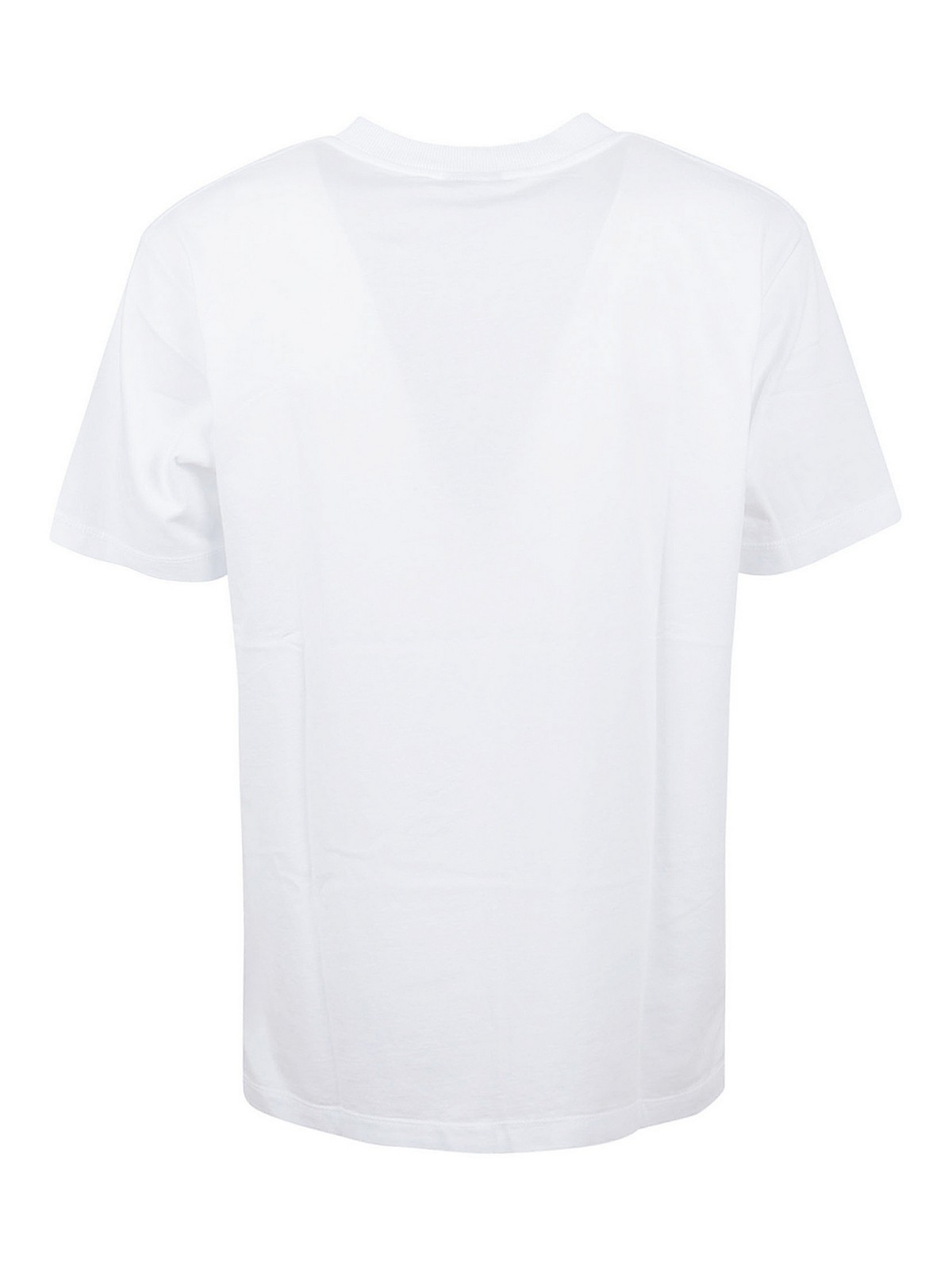 Shop Marcelo Burlon County Of Milan Cross-logo Embroidered Cotton T-shirt In Blanco