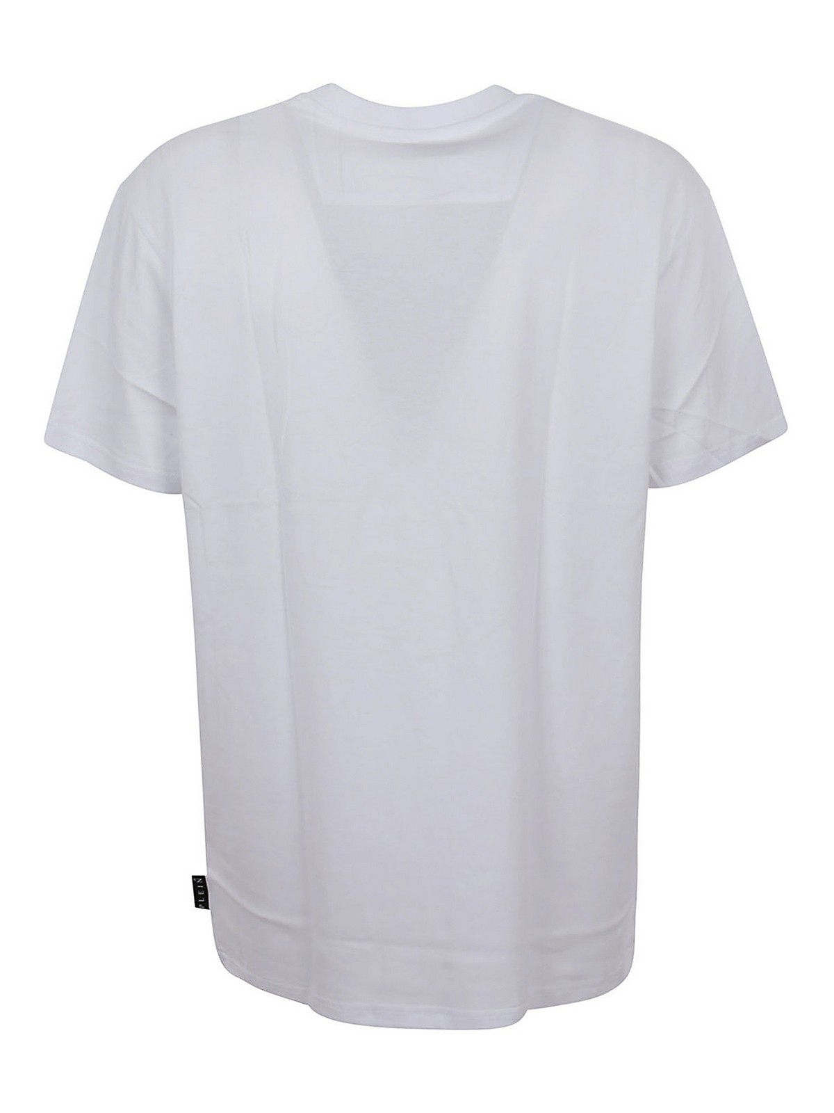 Shop Philipp Plein Logo Printed T-shirt In Blanco