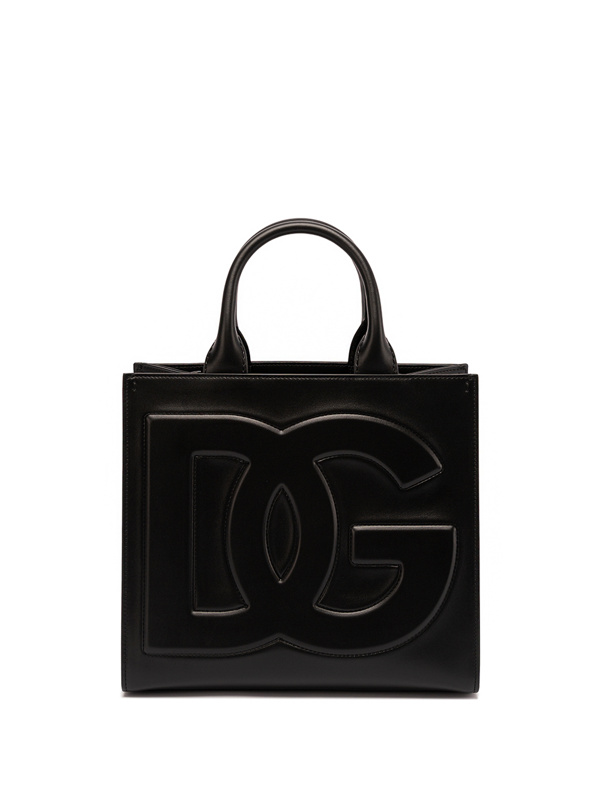 Shop Dolce & Gabbana Logo-embossed Tote In Negro