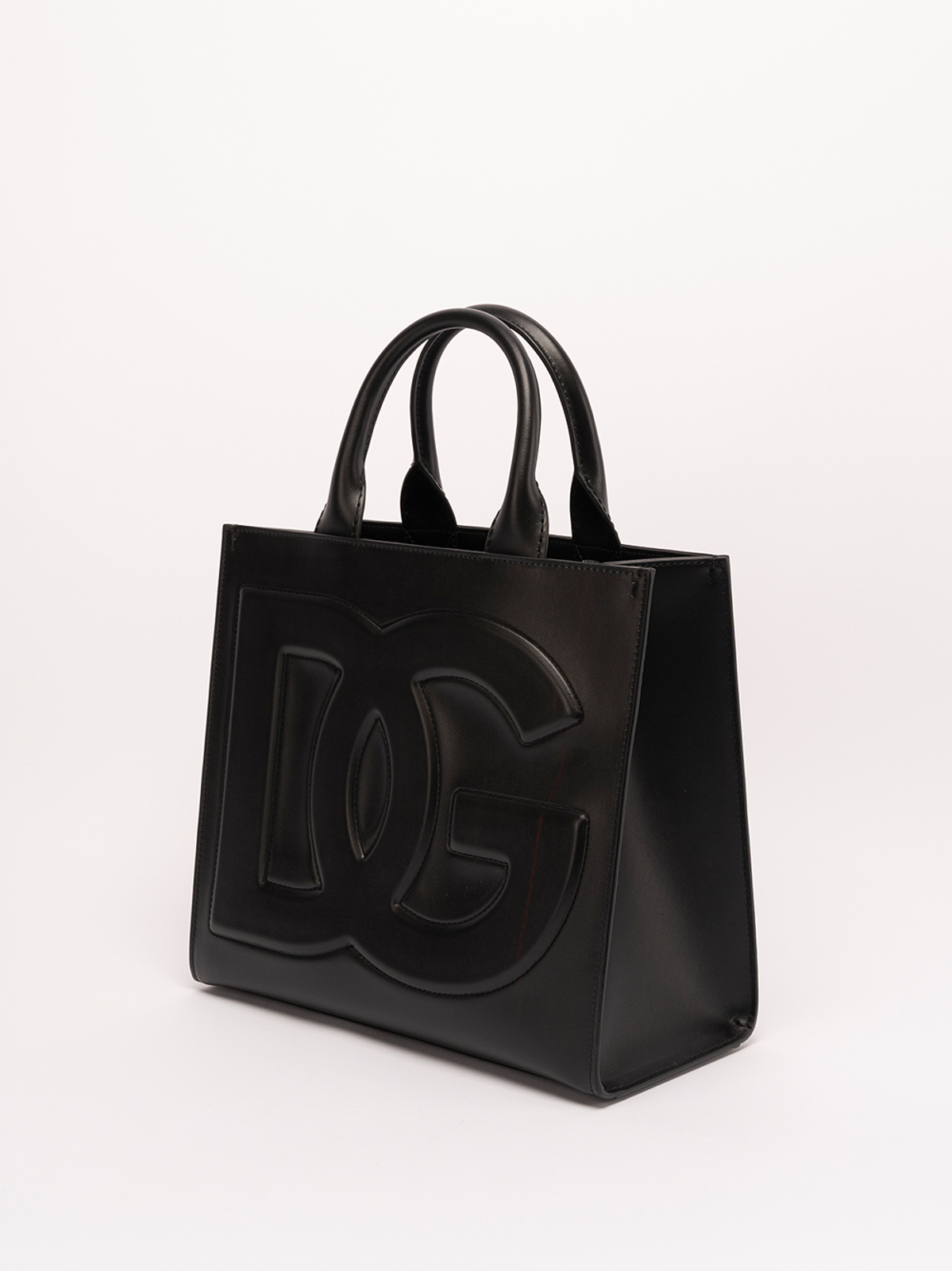 Shop Dolce & Gabbana Logo-embossed Tote In Negro