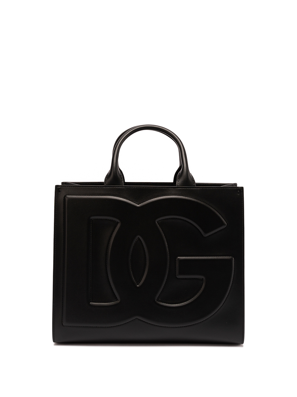 Dolce & Gabbana Dg-logoed Shopping Bag In Black