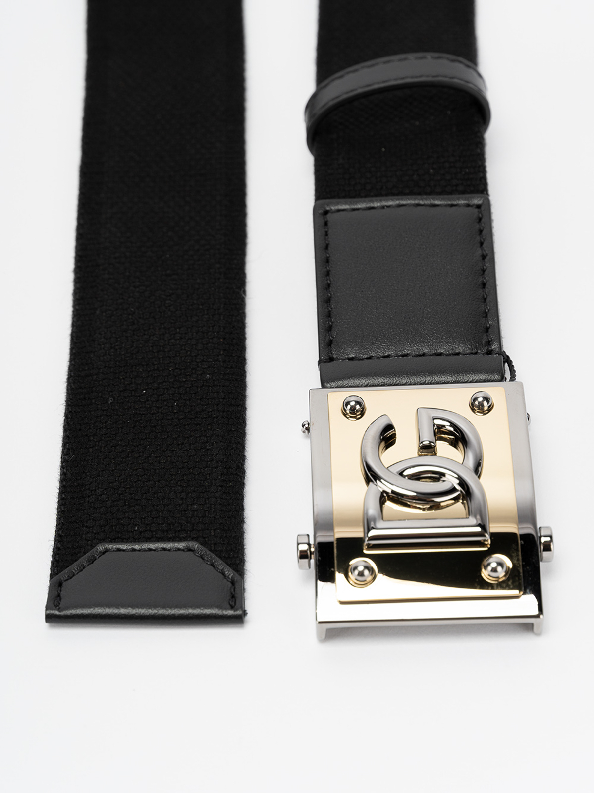 Shop Dolce & Gabbana Belt With Dg Logo Buckle In Black