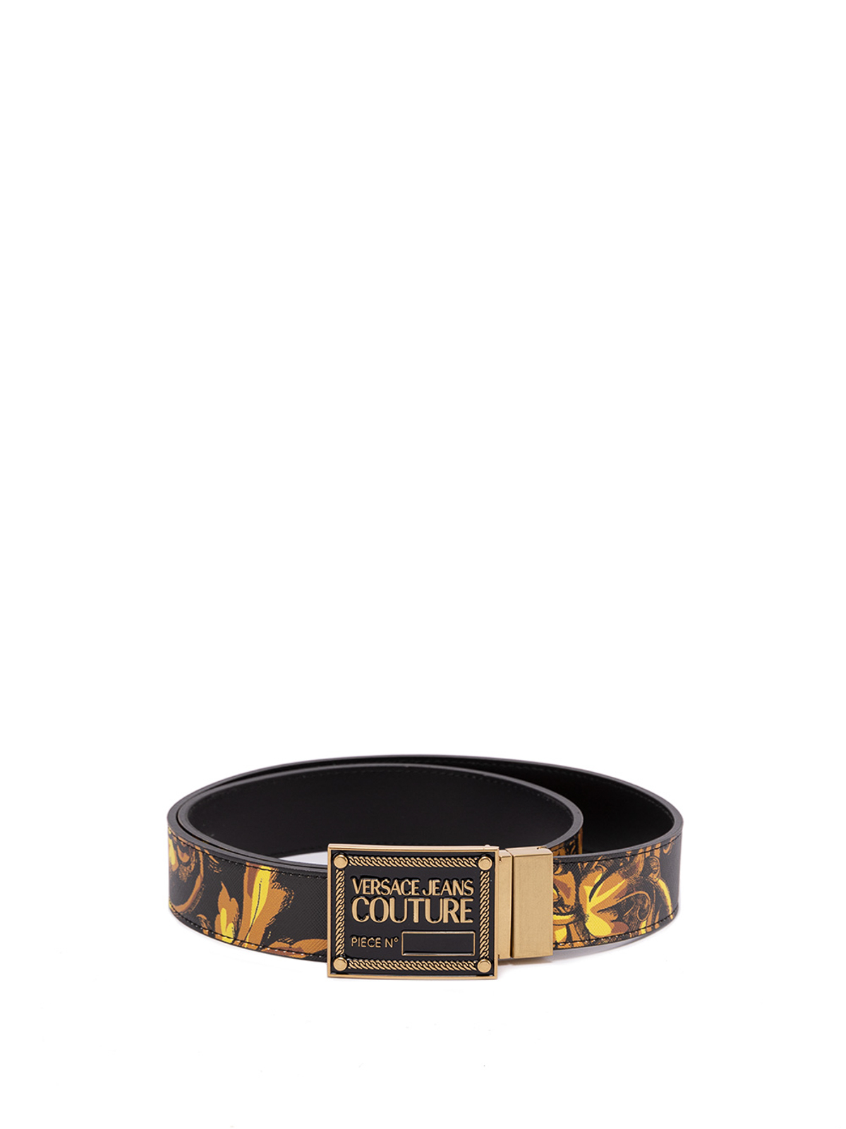 Versace Jeans Couture バロックデザイン ベルト VERSACE JEANS Baroque Chain Couture Thin Belt With Buckle
