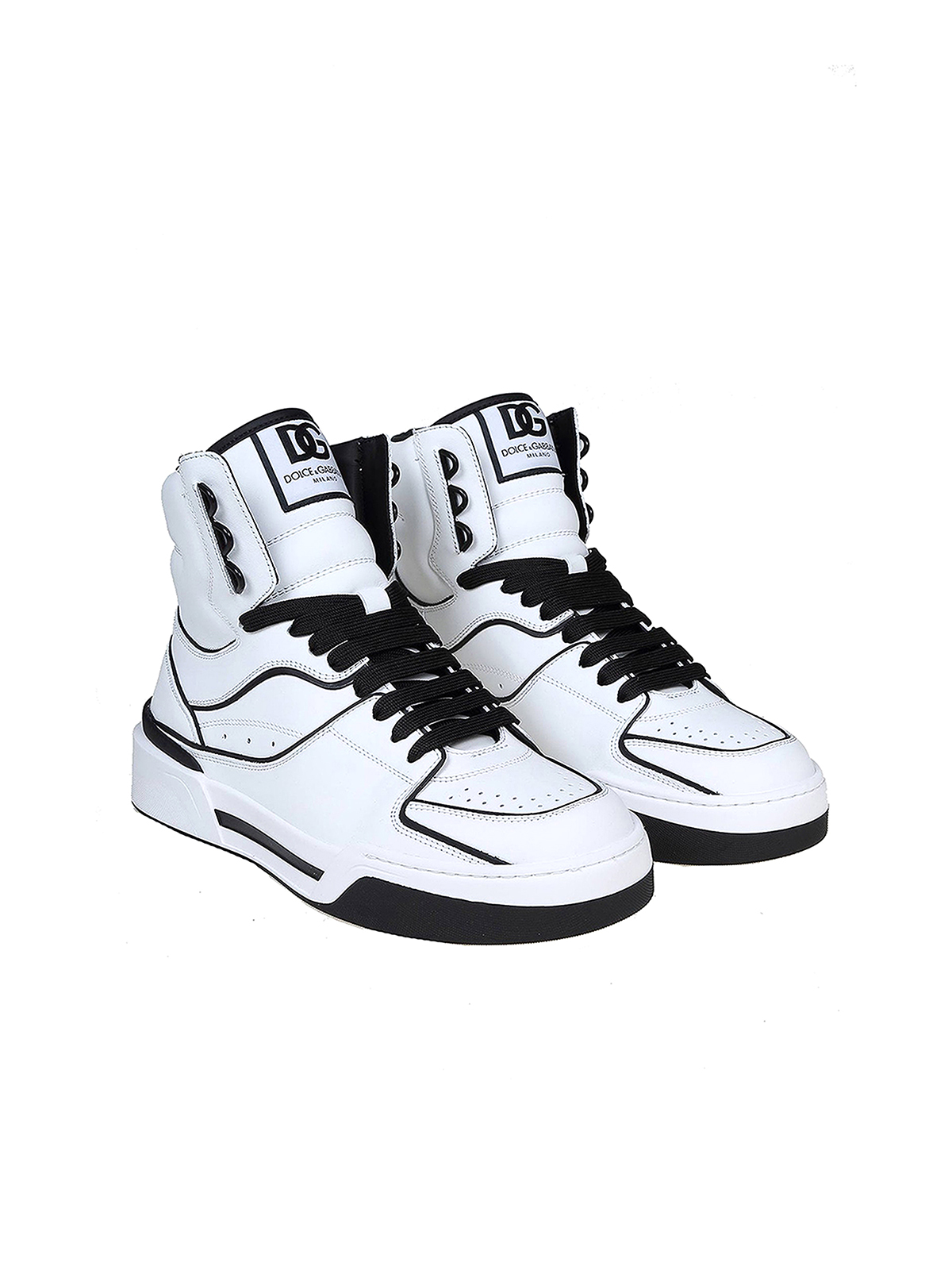 Dolce & Gabbana Leather hight-top sneakers - Men|CS2037AY96589697