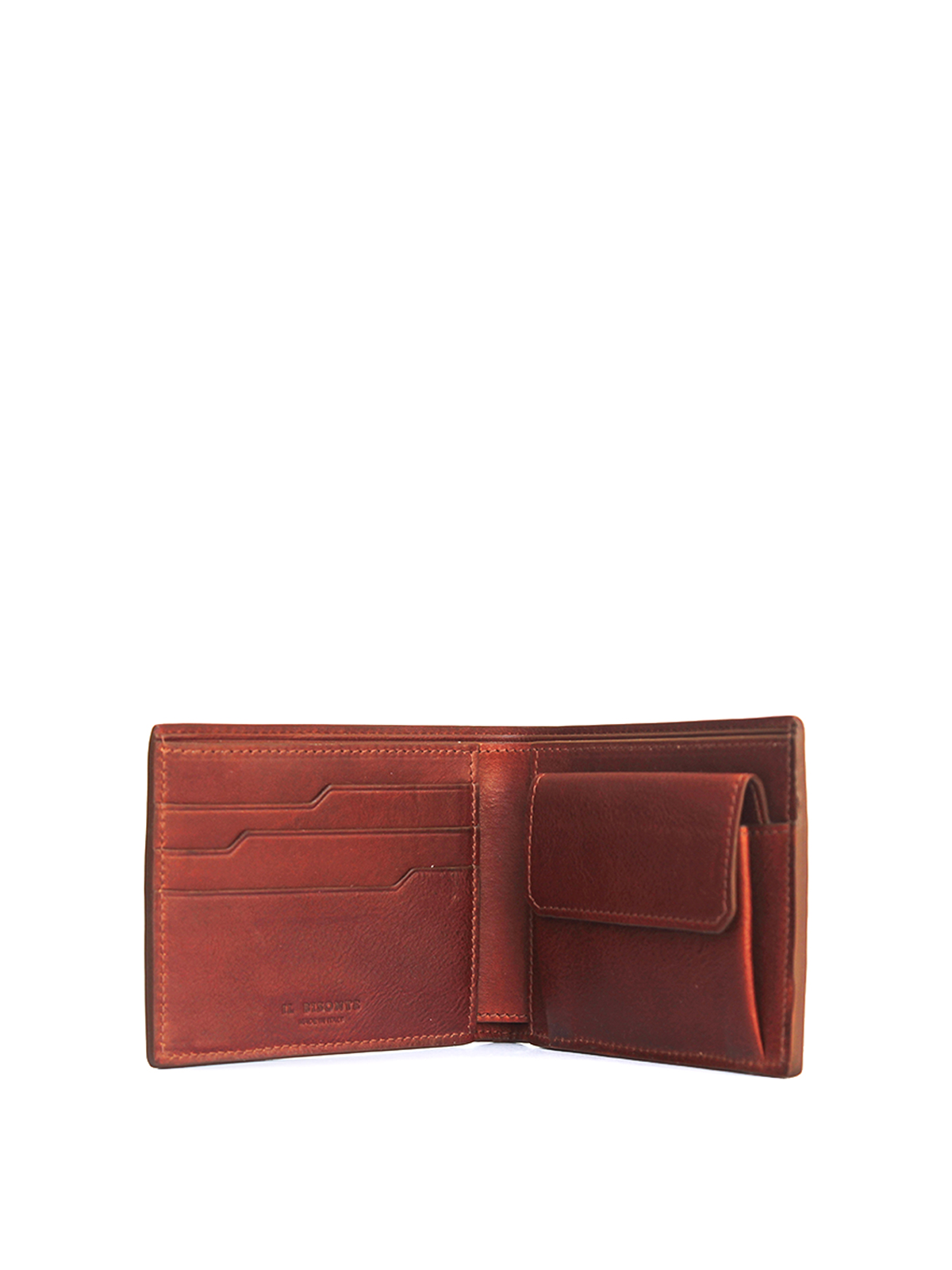 Shop Il Bisonte Bifold Cognac Wallet In Burdeos