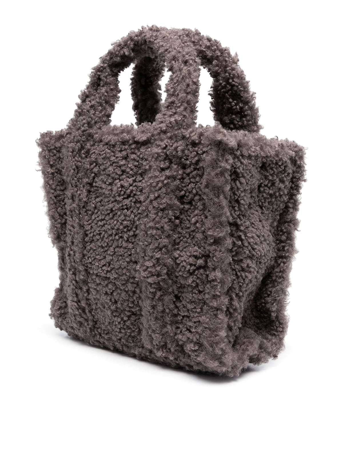 Shop Marc Jacobs The Mini Teddy Tote Bag In Gris Oscuro