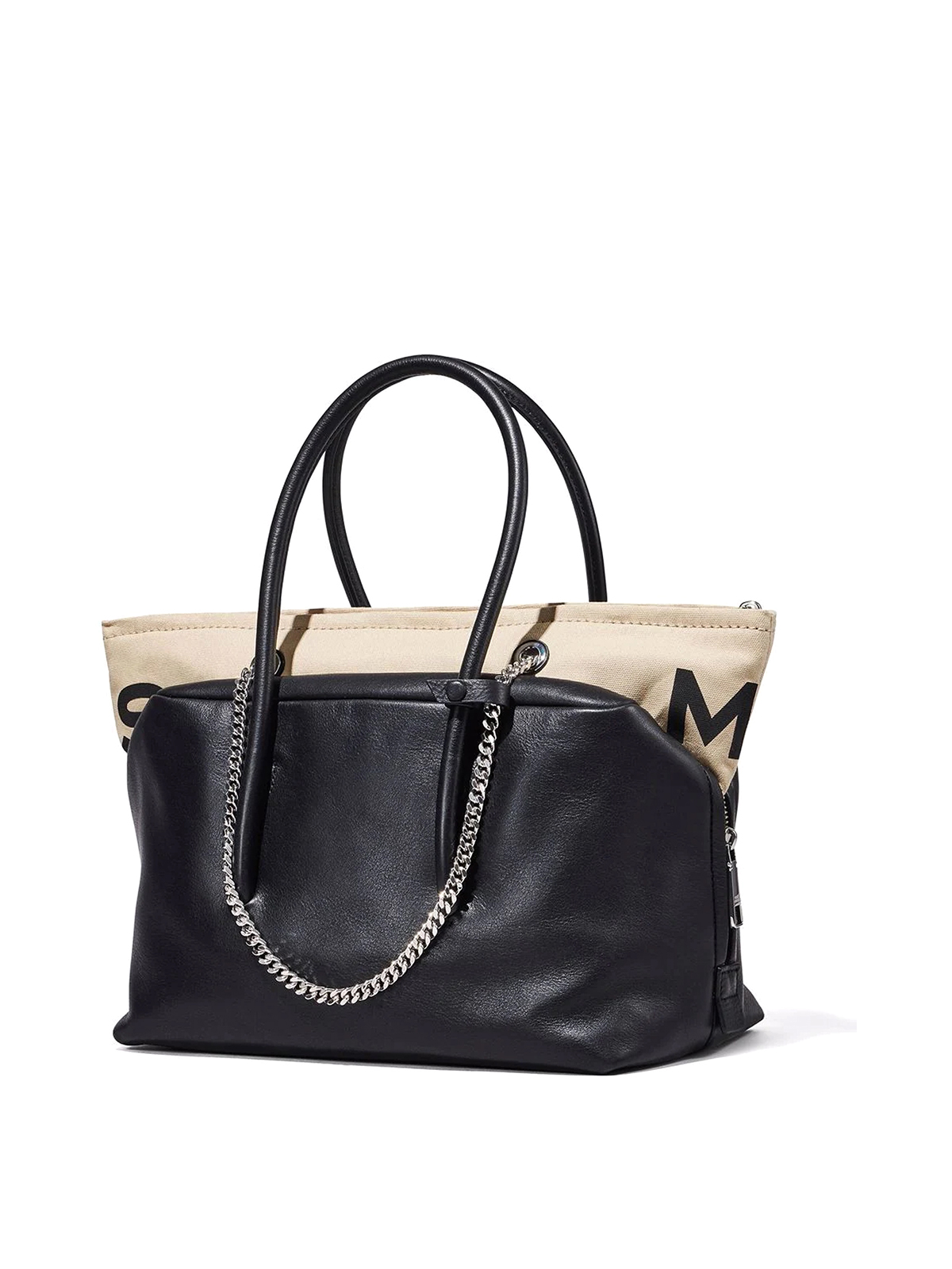 Marc Jacobs The leather duet satchel bag - Black|H754L01SP22001